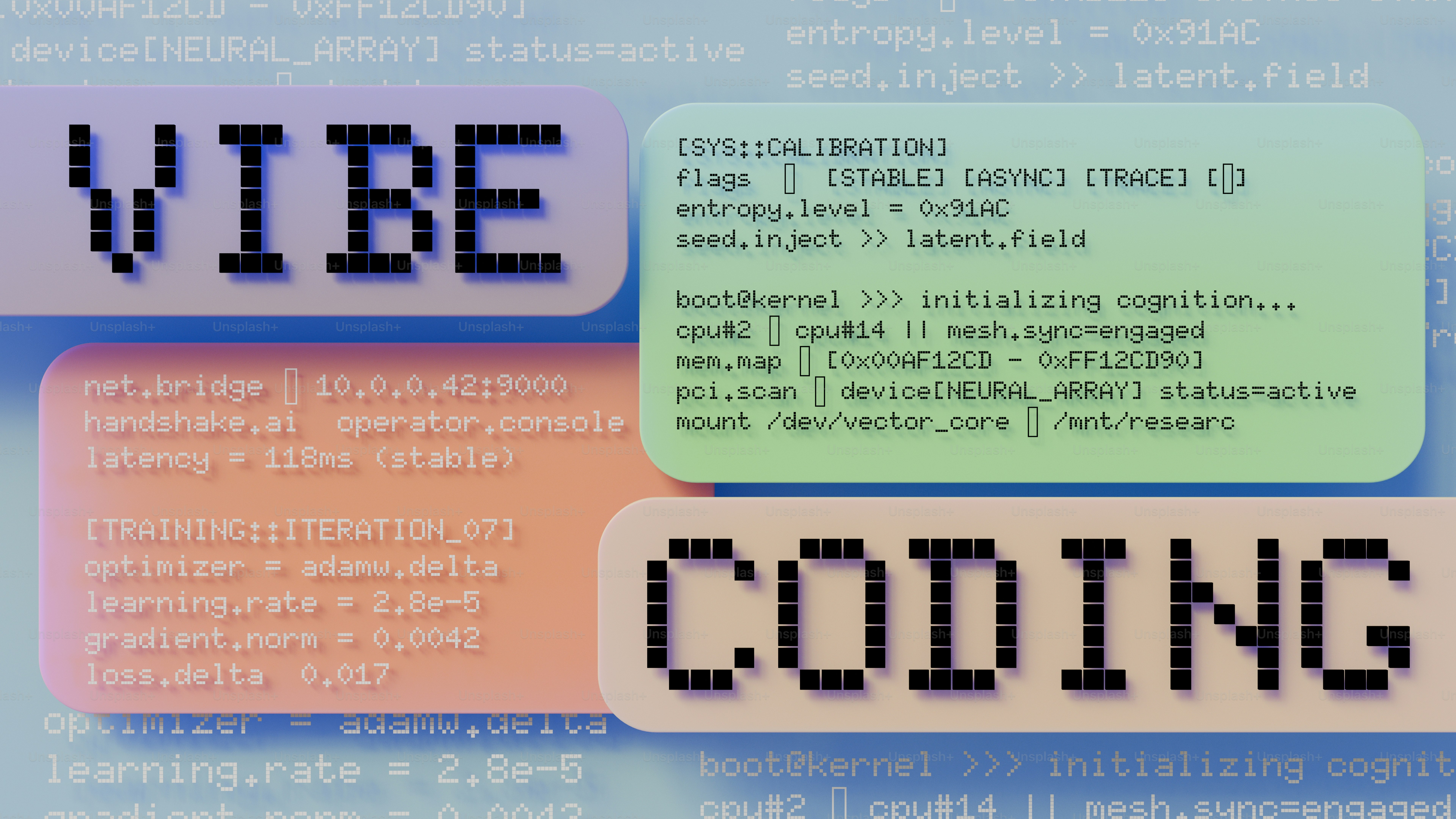 Vibe coding with digital data and text
