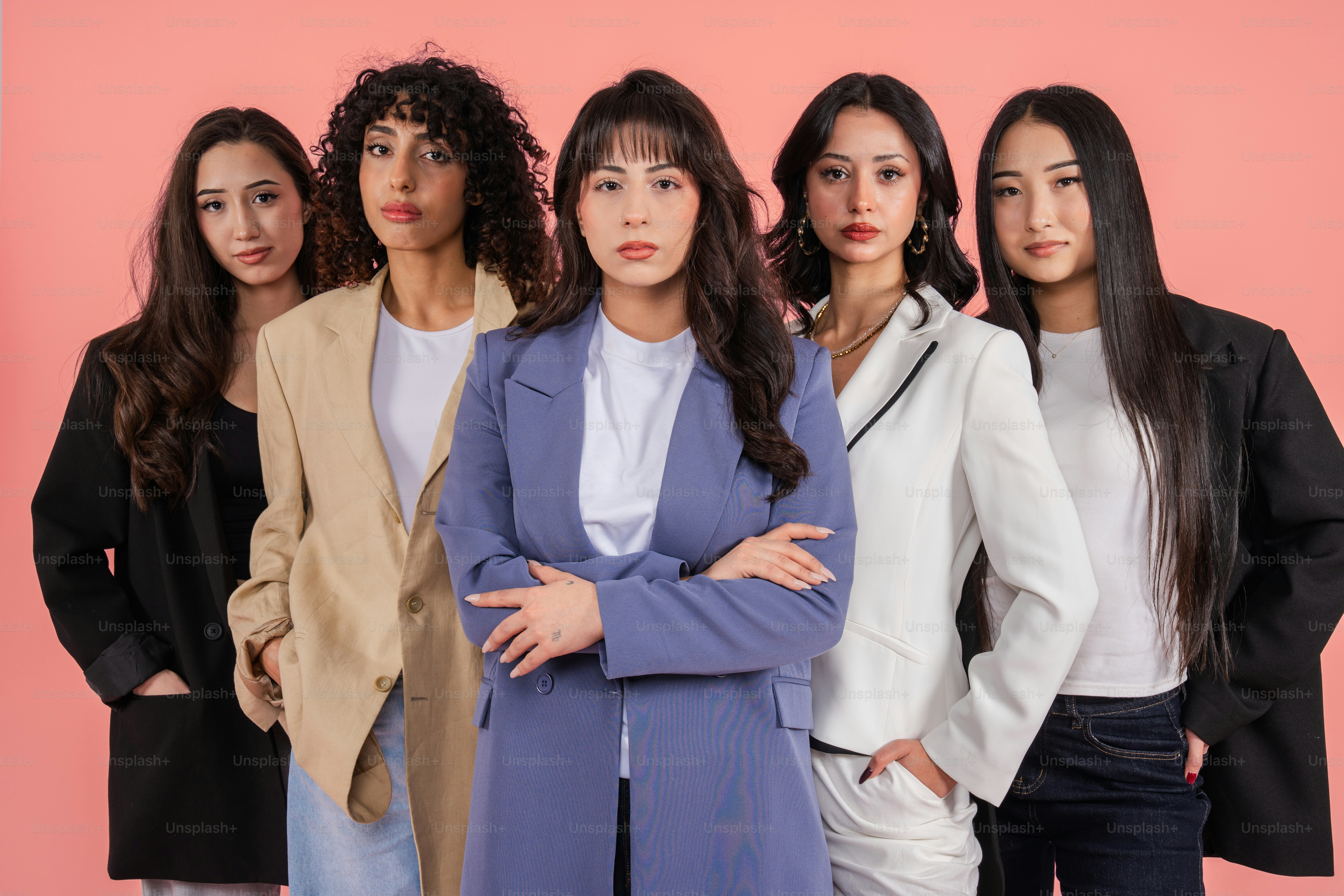 Diverse group of women in business suits
