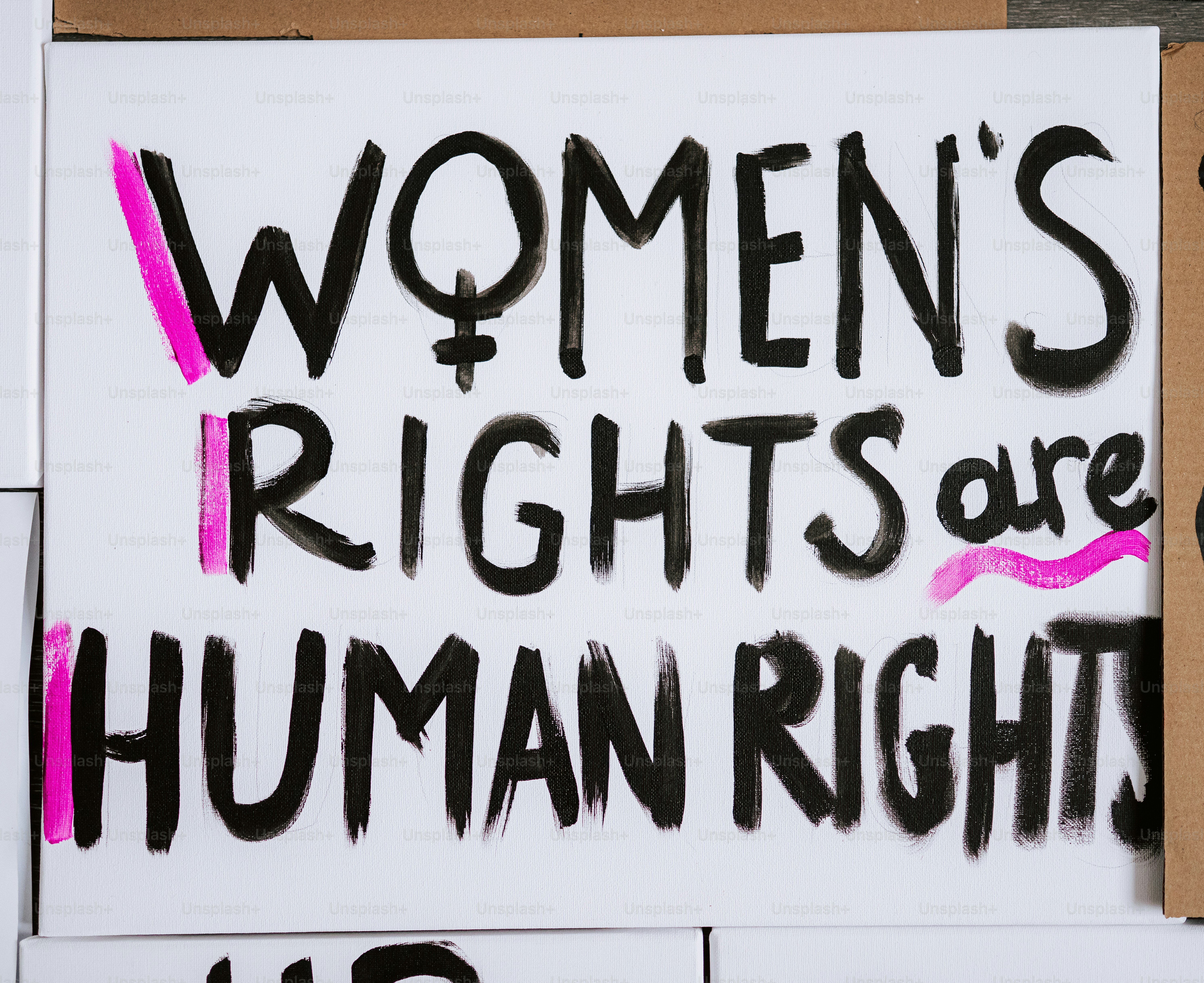 Frauenrechte sind Menschenrechtszeichen