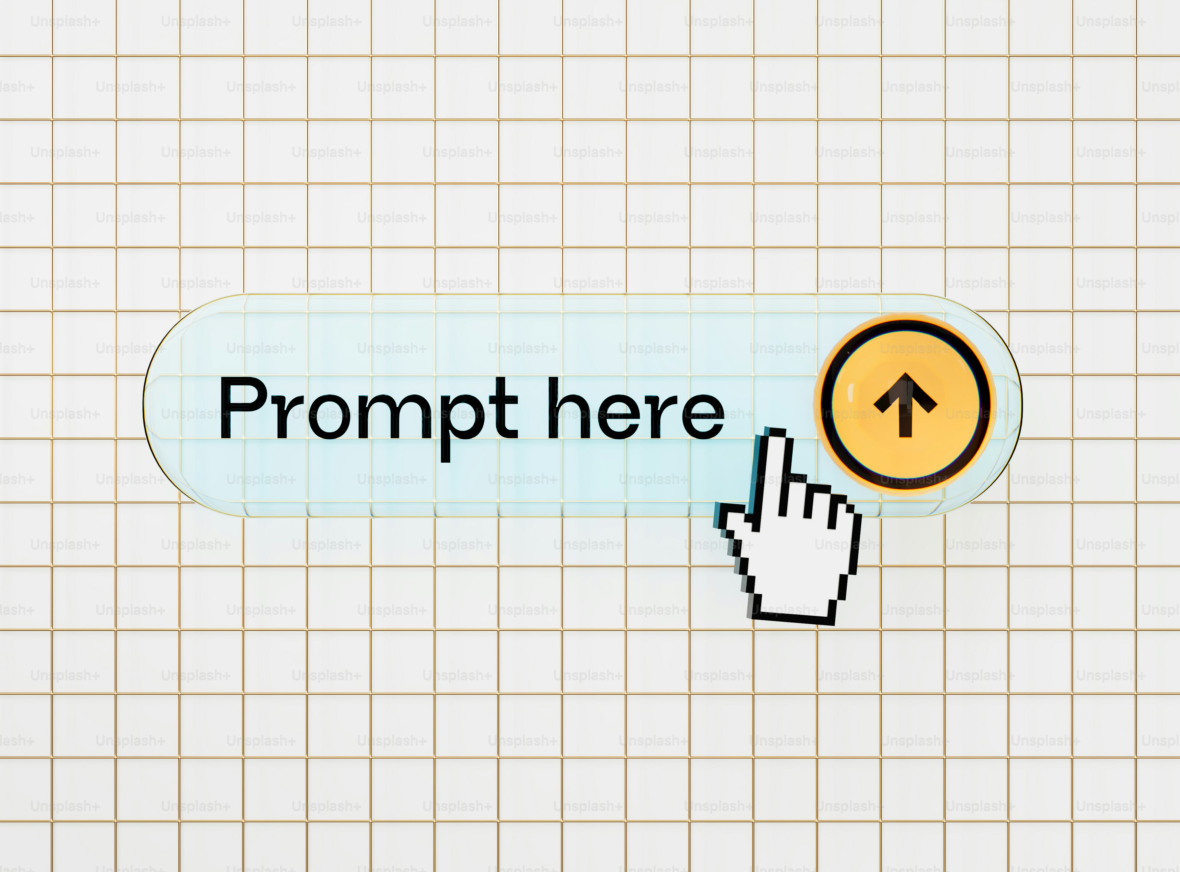 A button with 'prompt here' and an upload icon