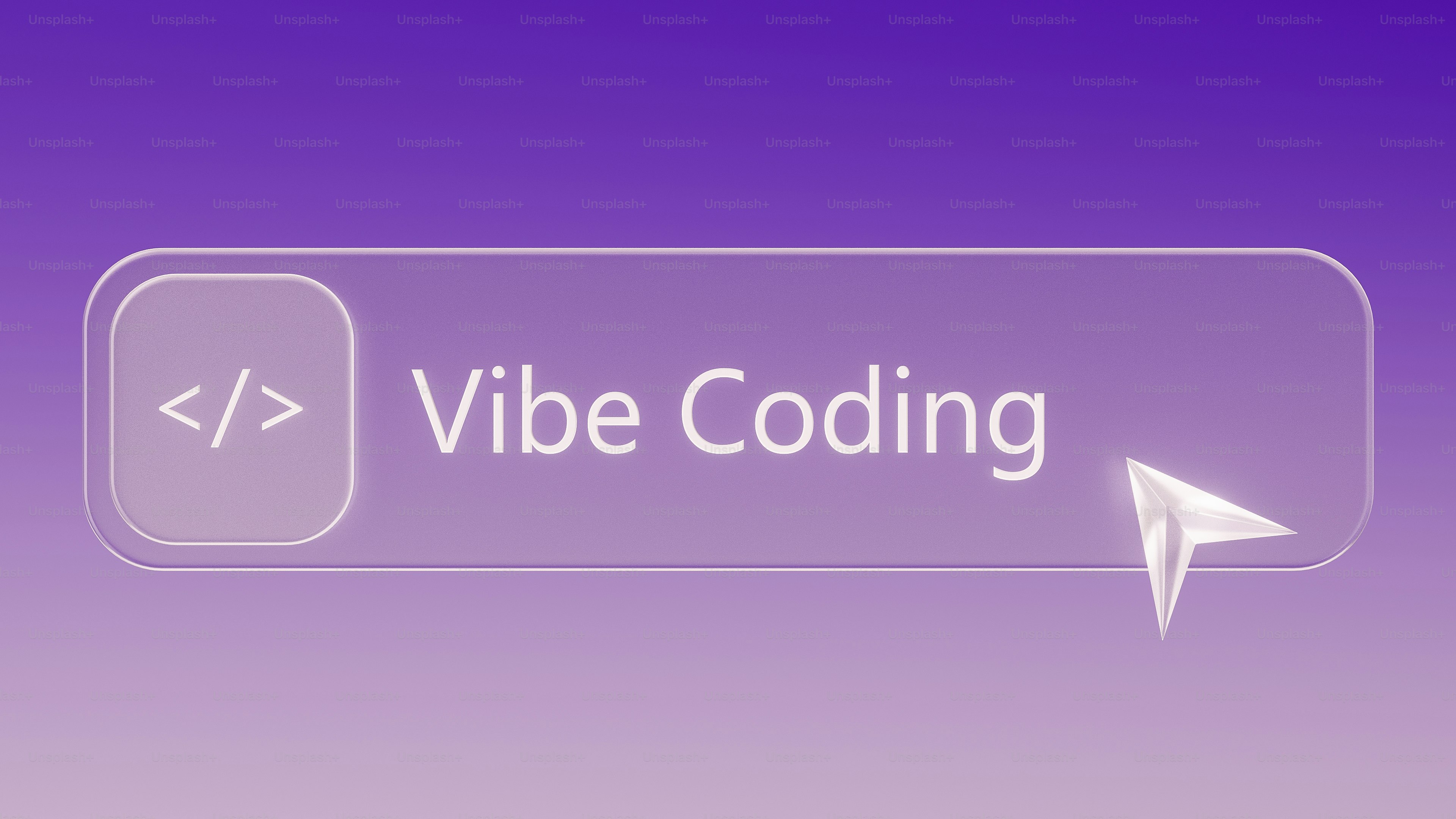 Eine digitale Schnittstelle mit 'Vibe Coding'-Text.