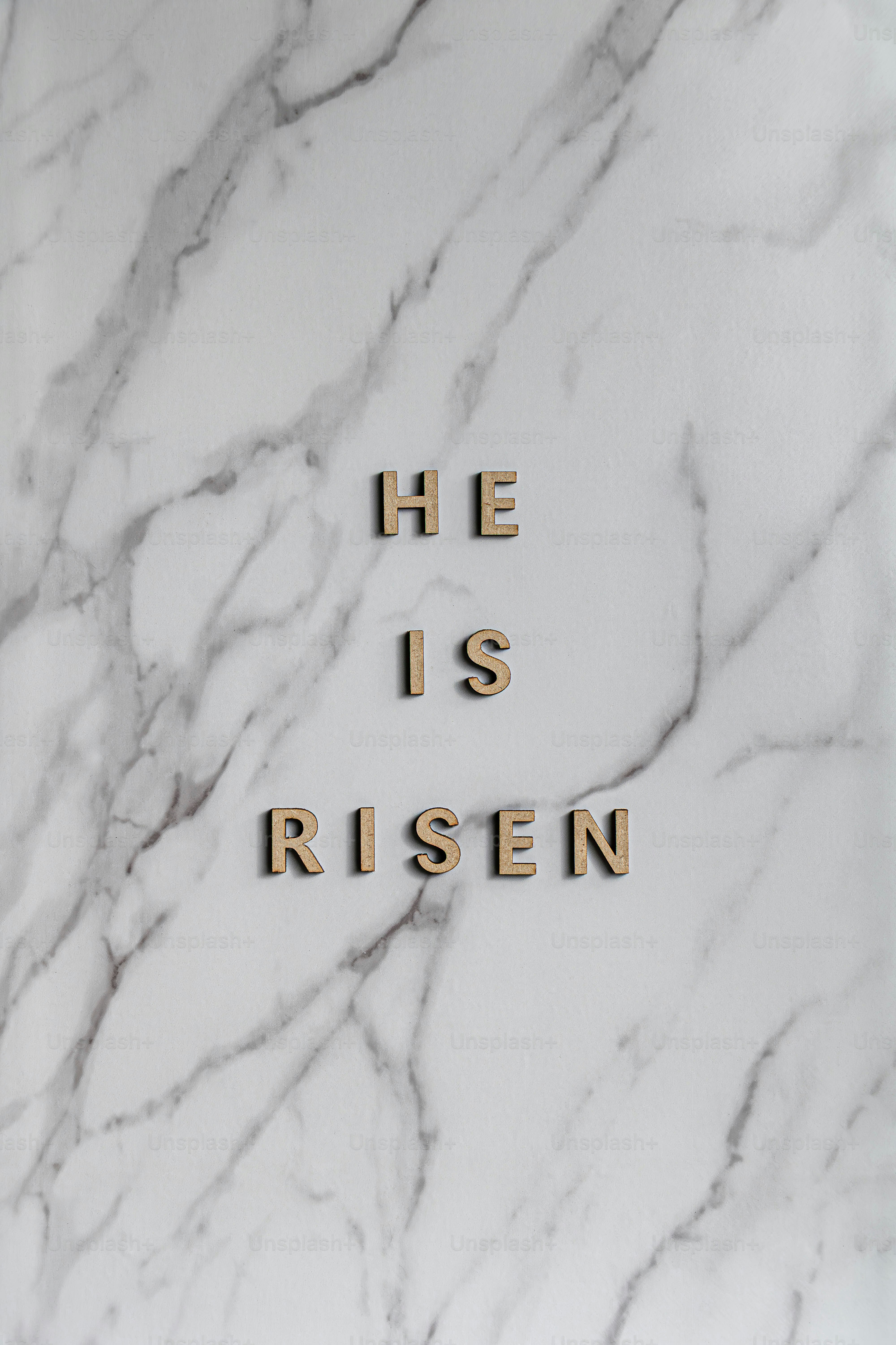 Wooden letters spell out 