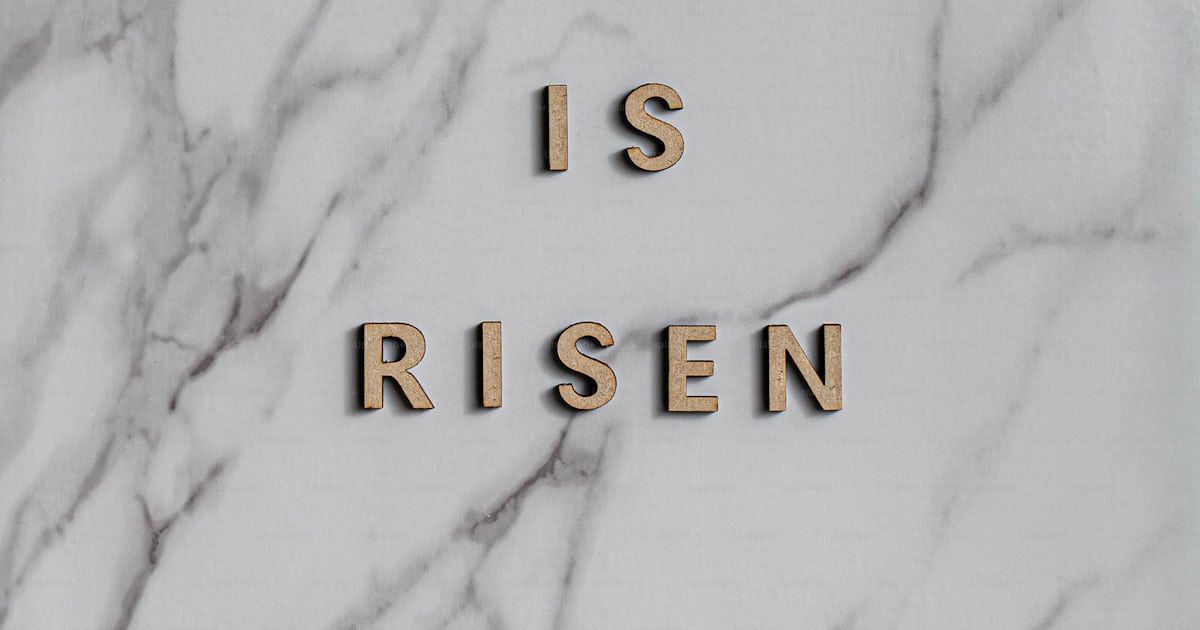 Wooden letters spell out