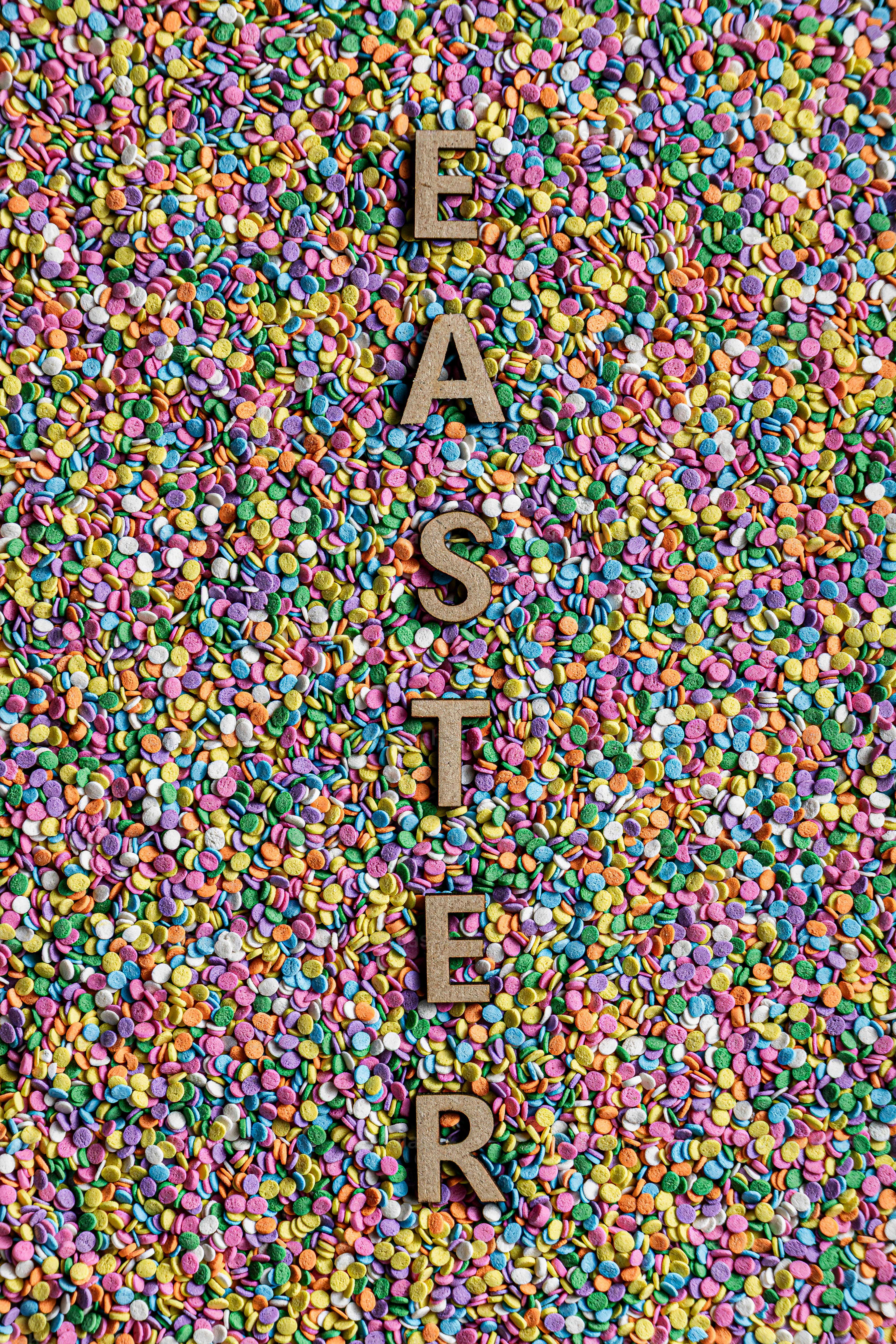 Wooden letters spell out 