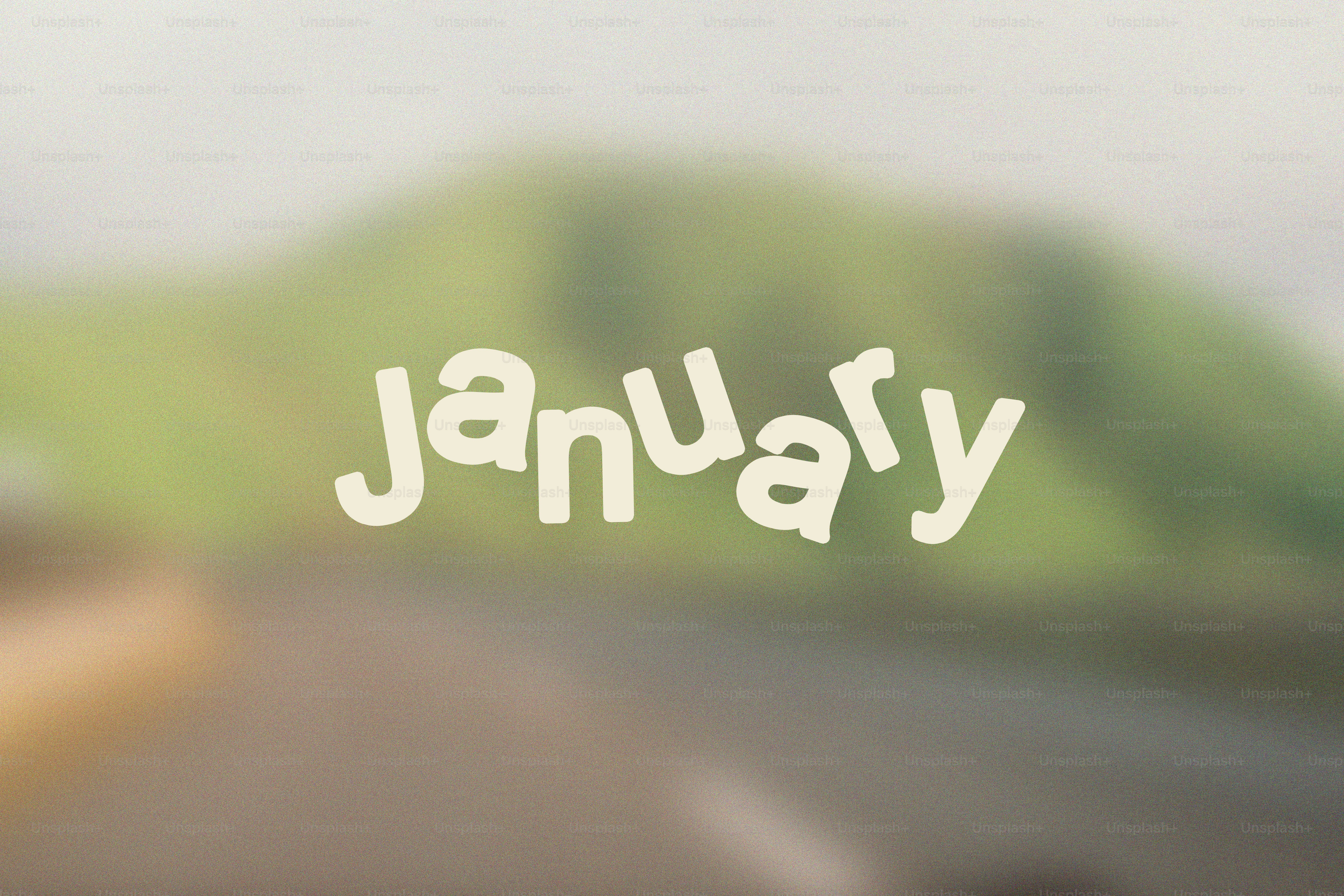 La palabra enero escrita con una tipografía juguetona.