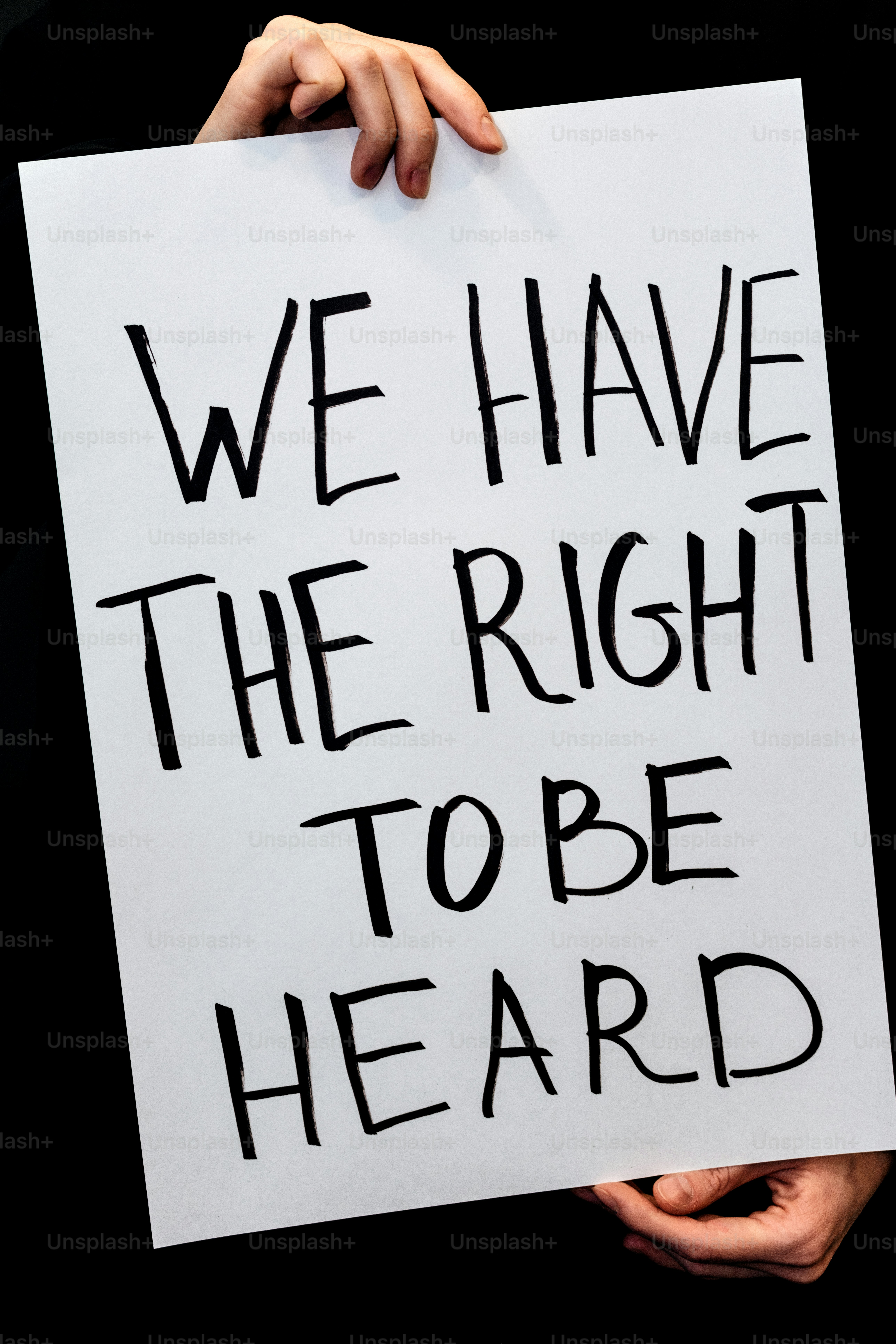 우리는 청취권이 있습니다.