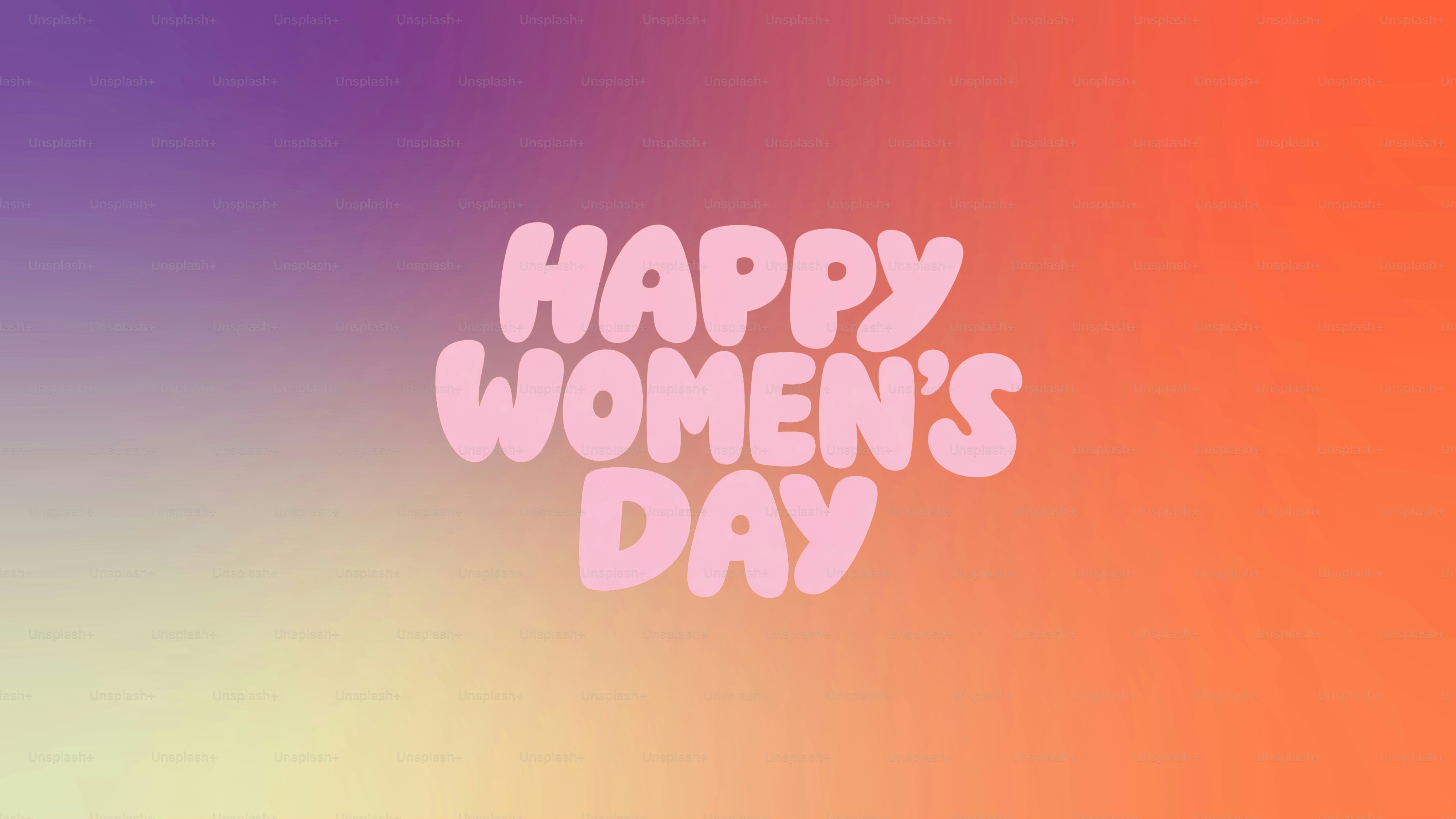 Bon texte pour la Journée des femmes sur fond en dégradé
