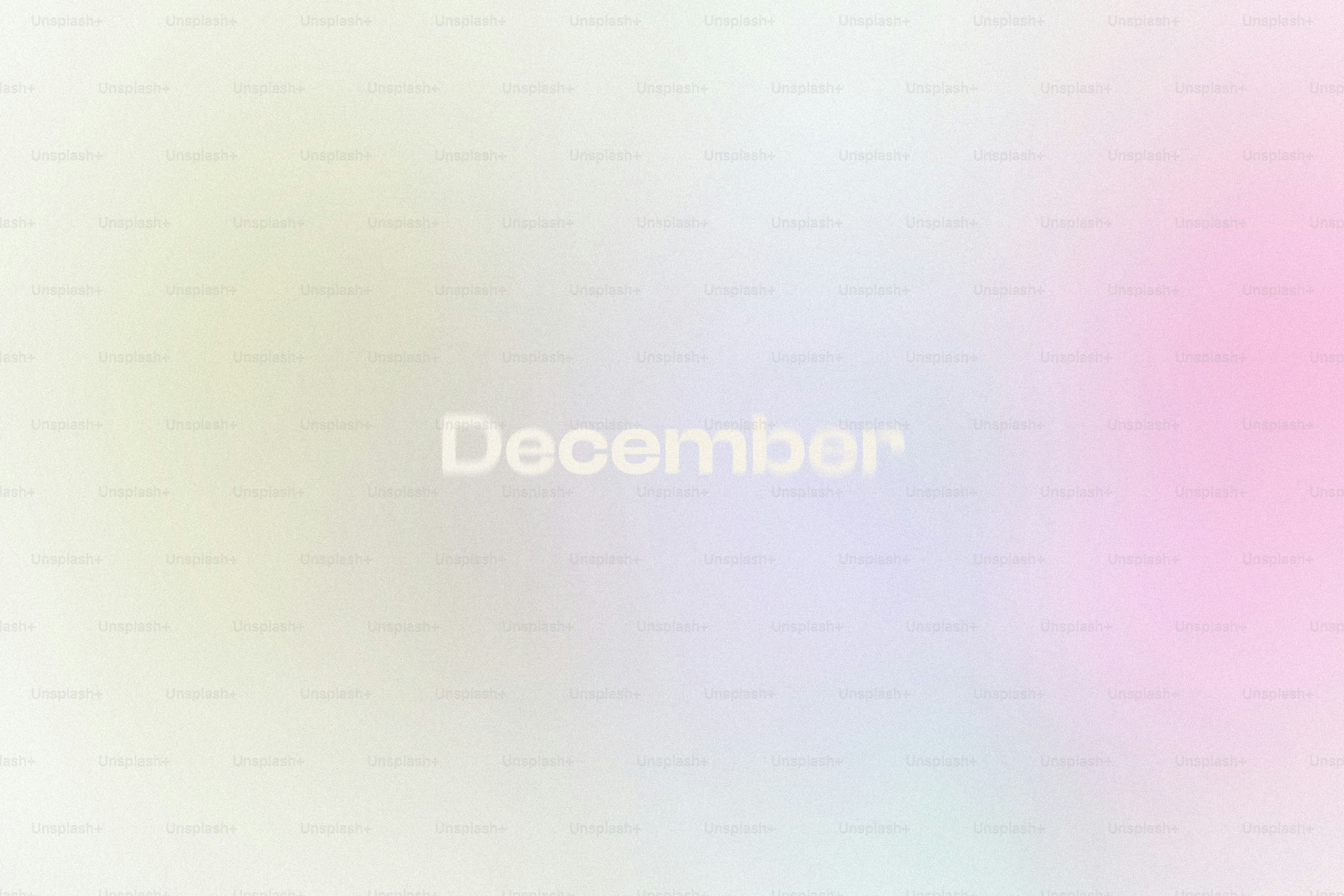 Colori pastello delicati con la parola dicembre
