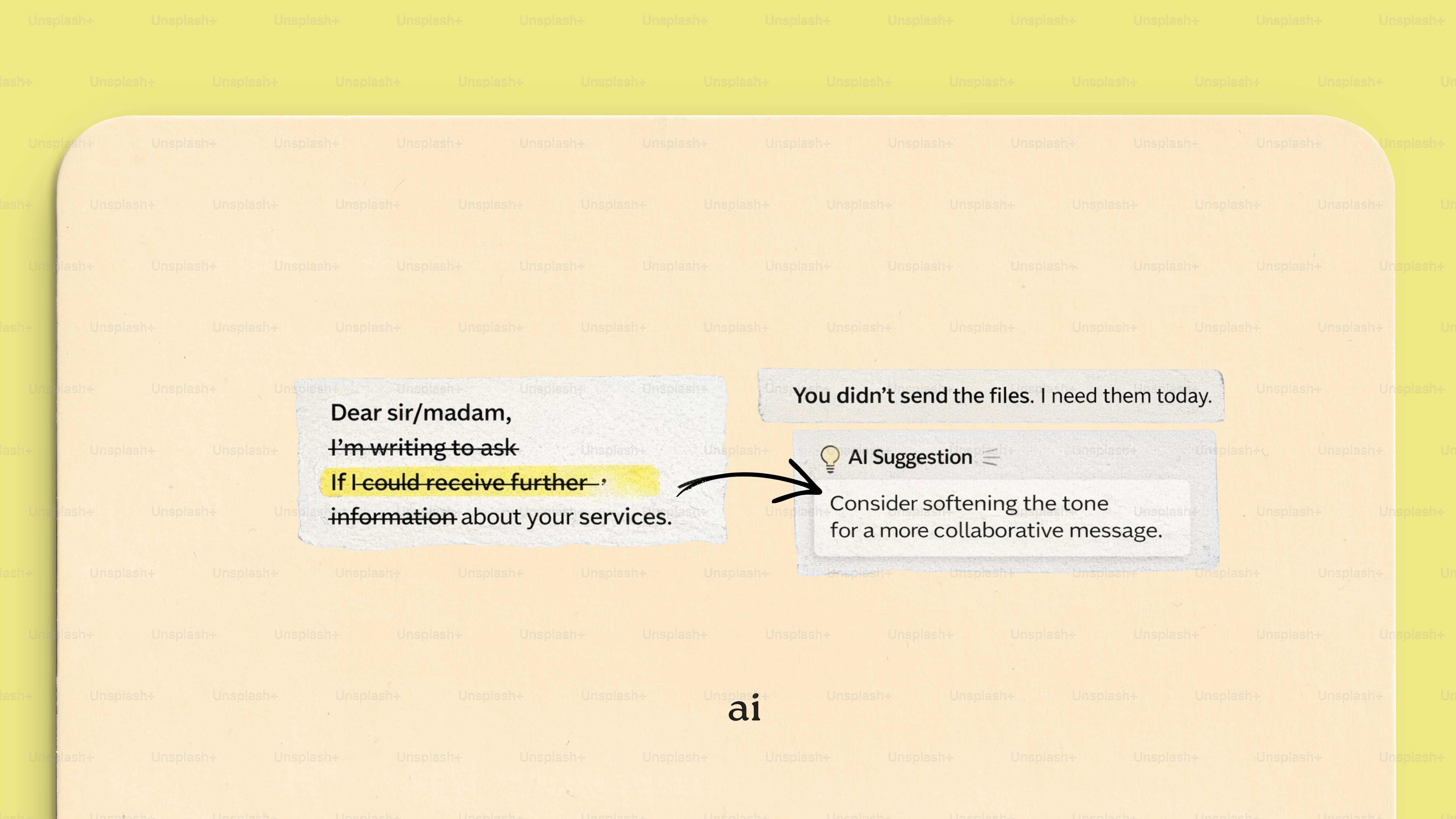 Ai suggesting email revisions for better communication