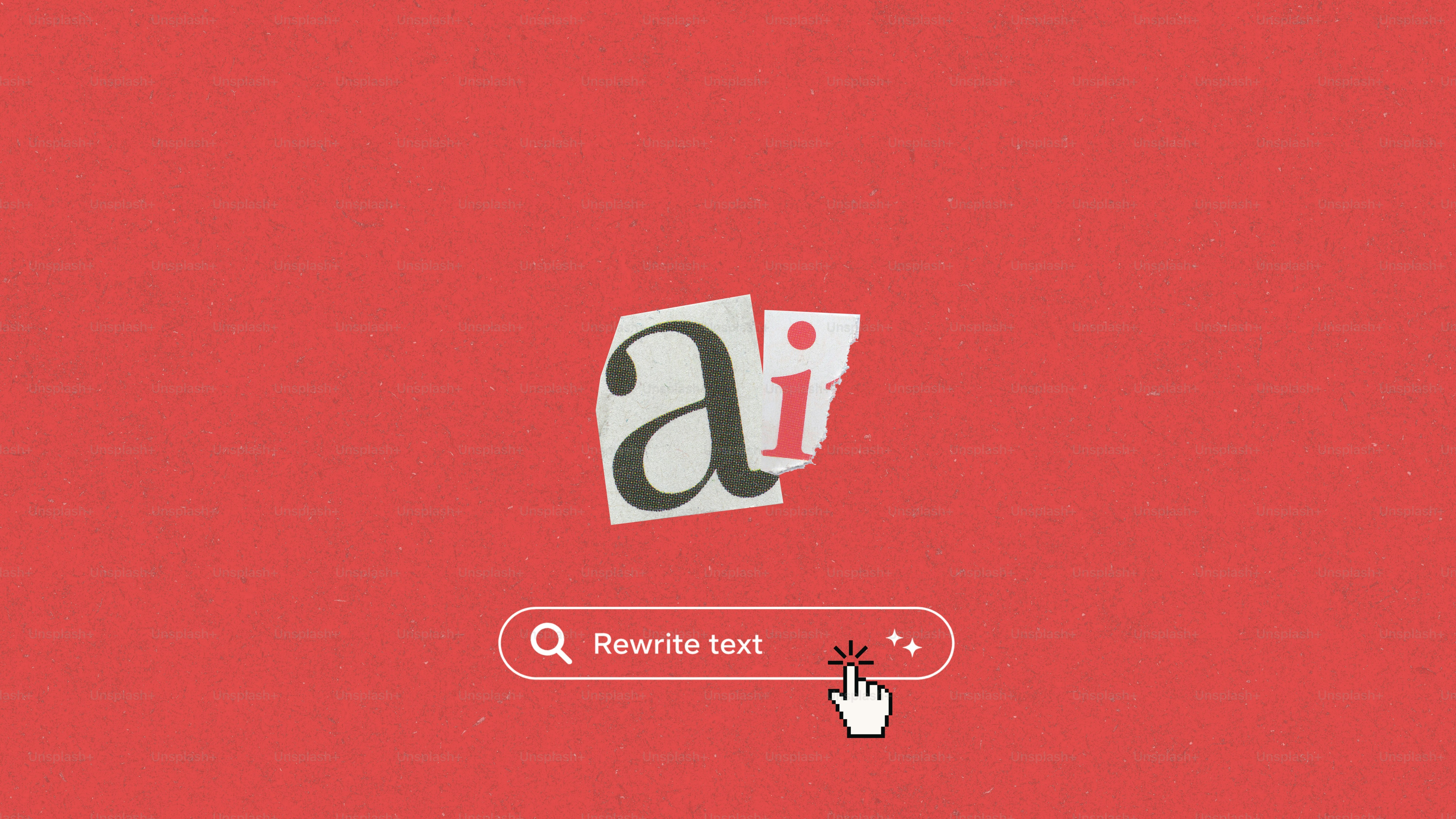 A stylized 'ai' logo on a red background