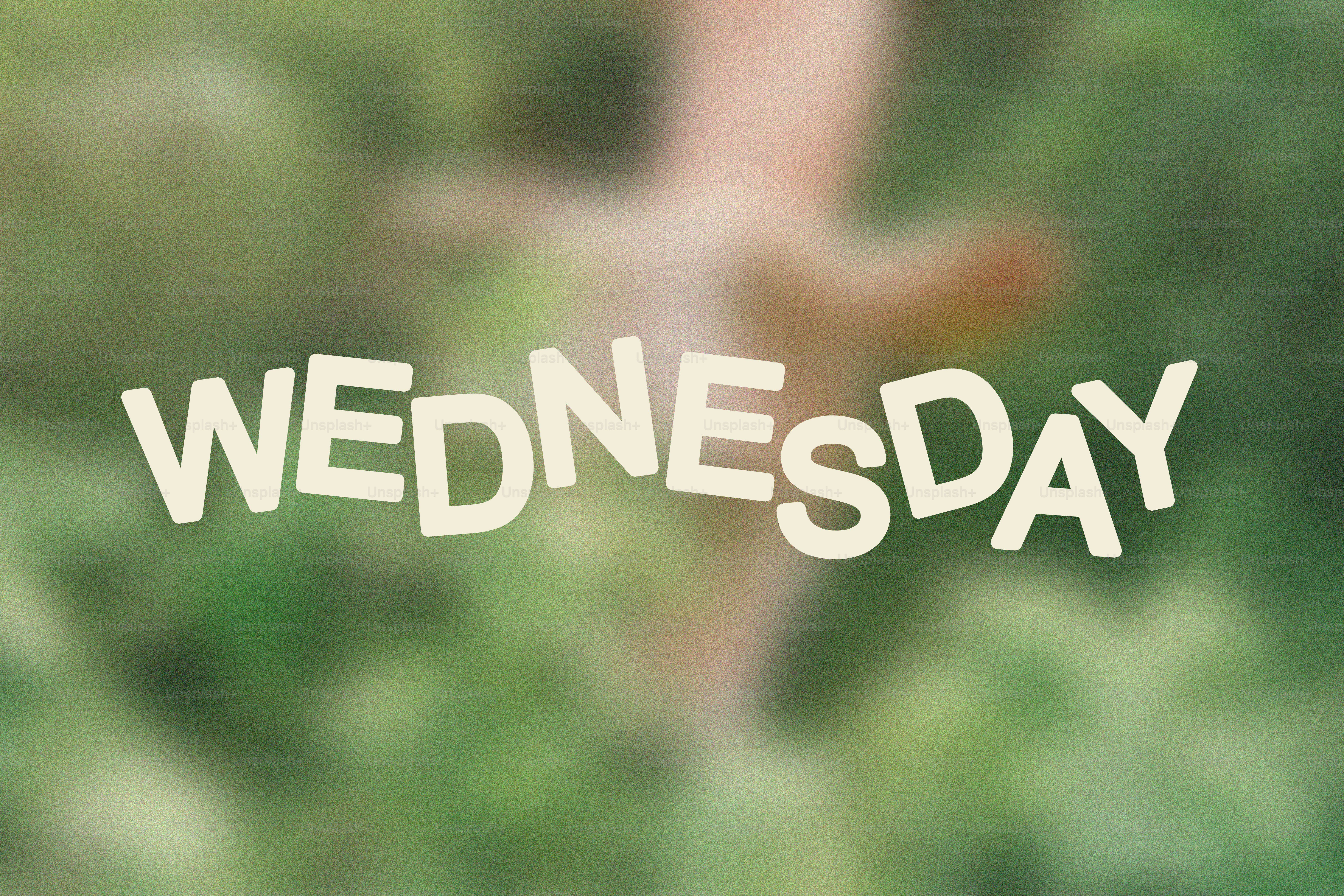 La palabra miércoles en una tipografía juguetona.