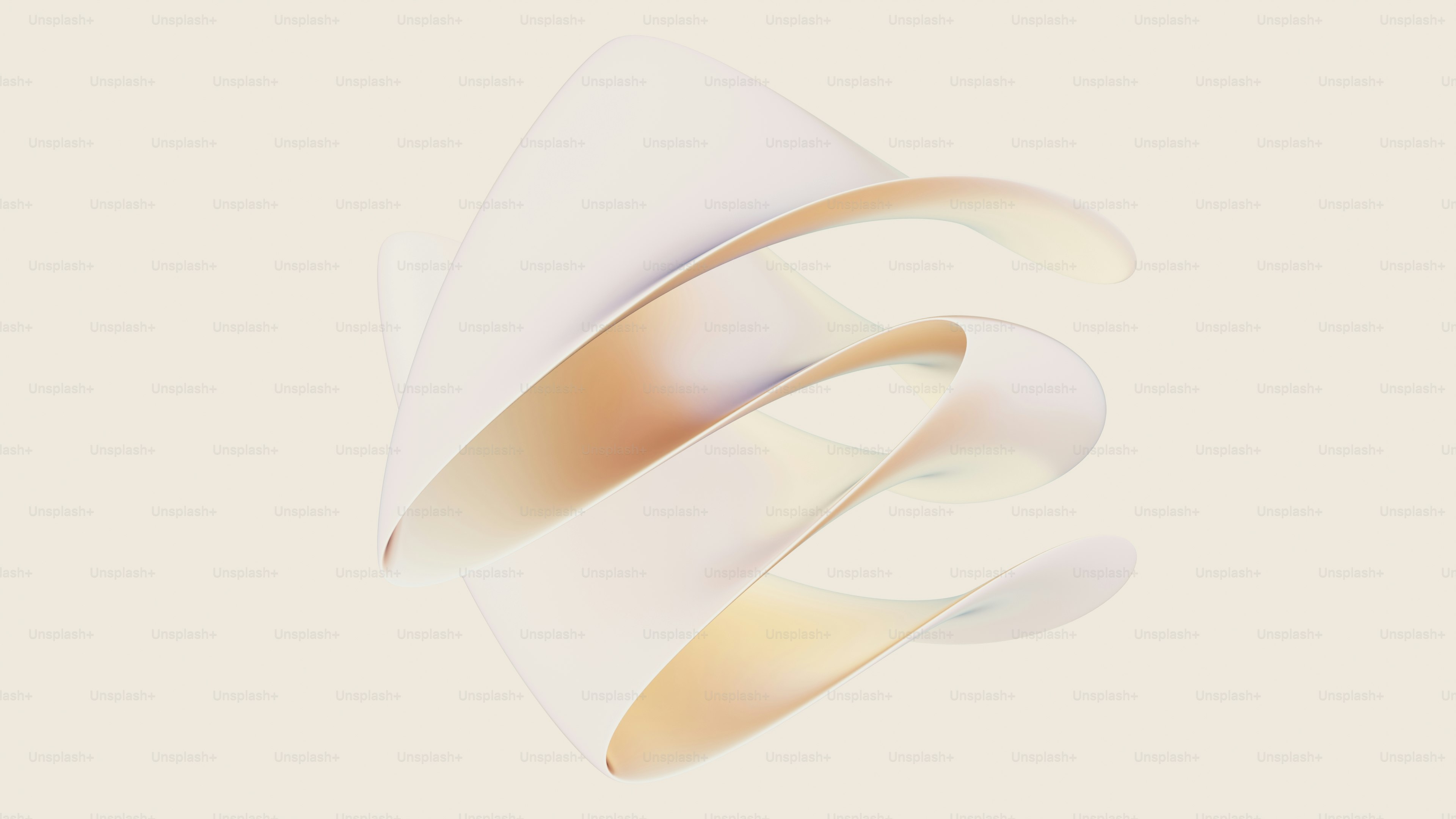 真珠のように輝く抽象的な渦巻きリボン