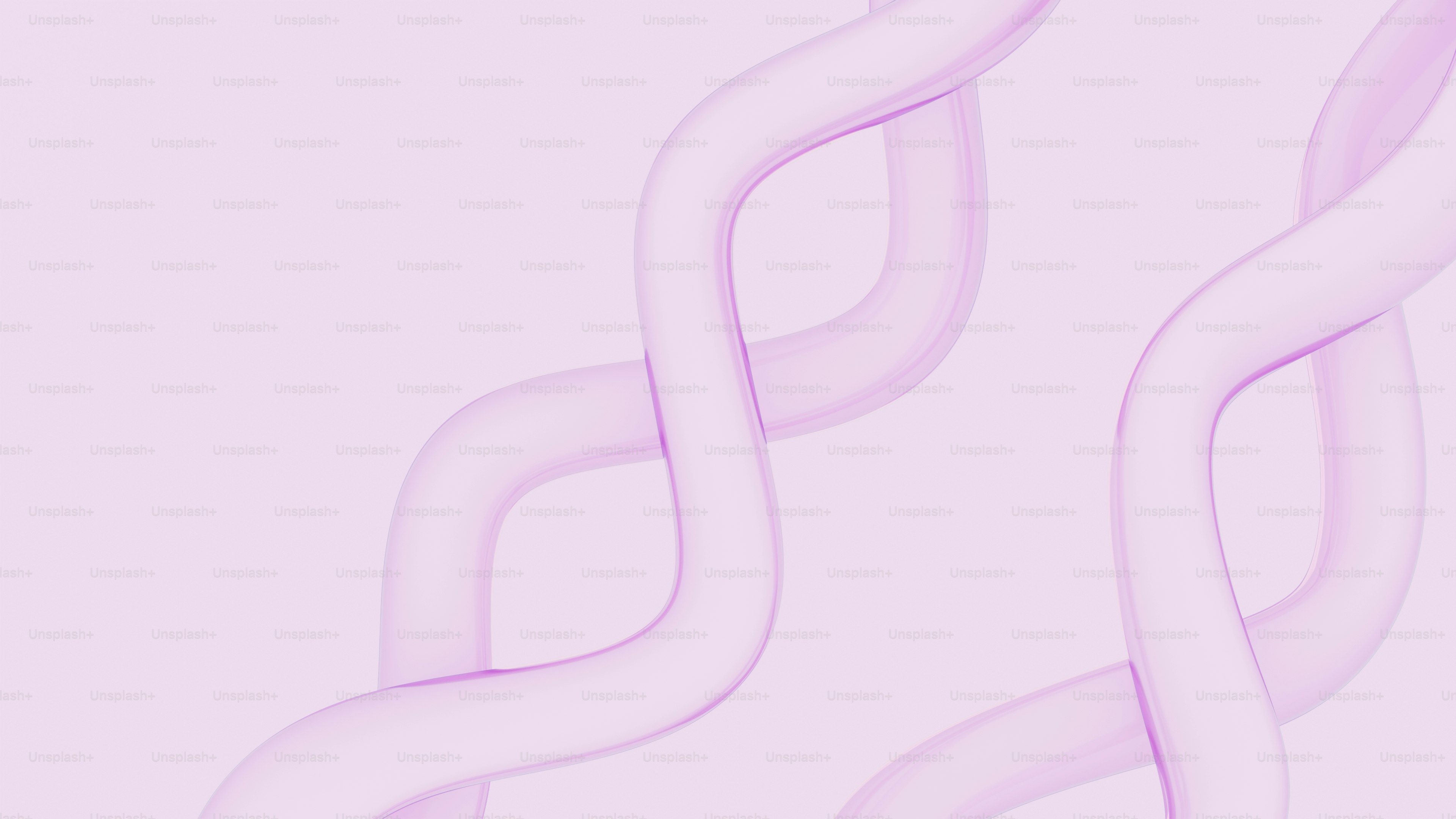 Des lignes ondulées abstraites de rose doux sur un fond pâle