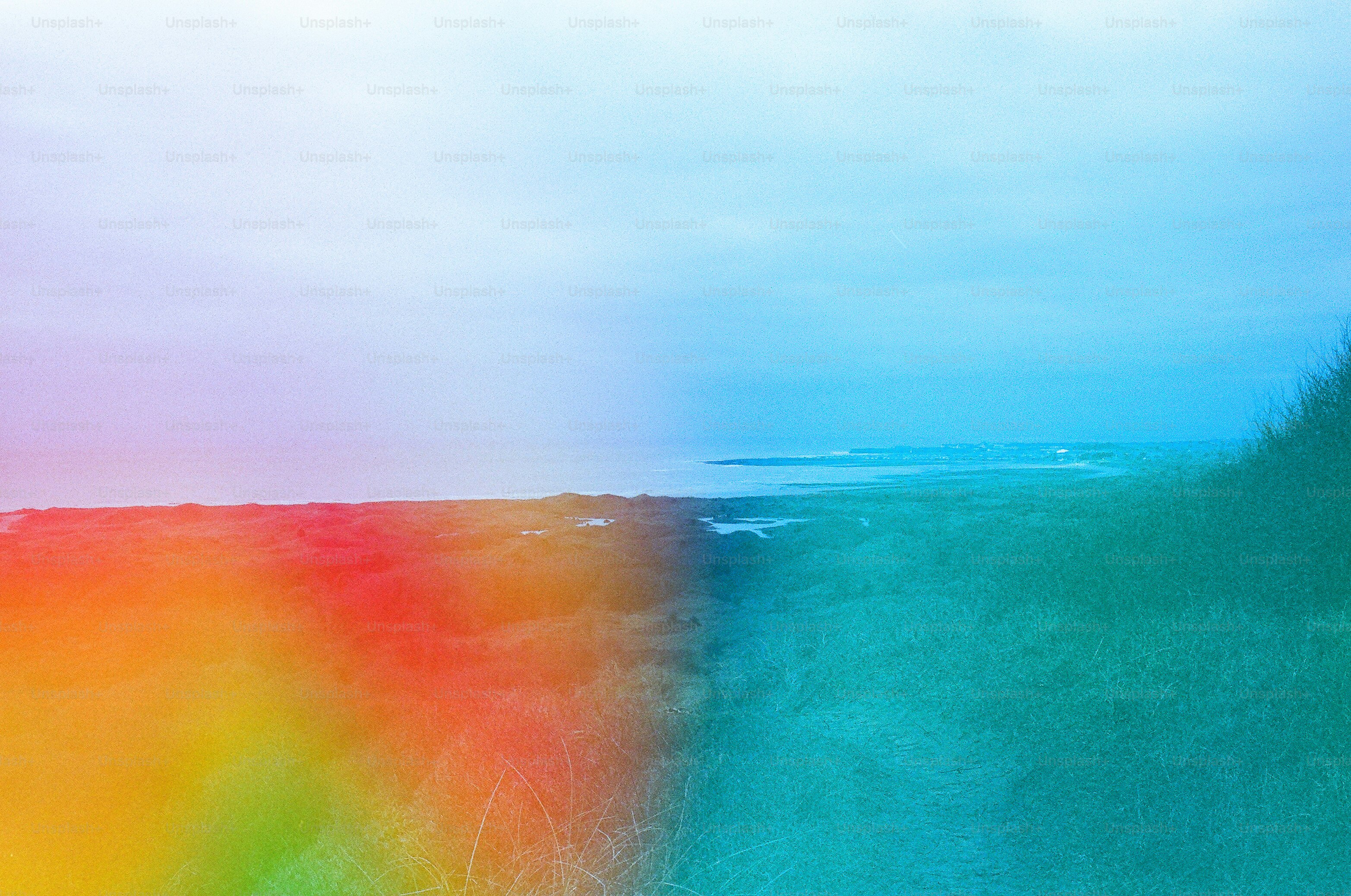 Colorful abstract landscape with a bright sky photo – Texture Image on ...