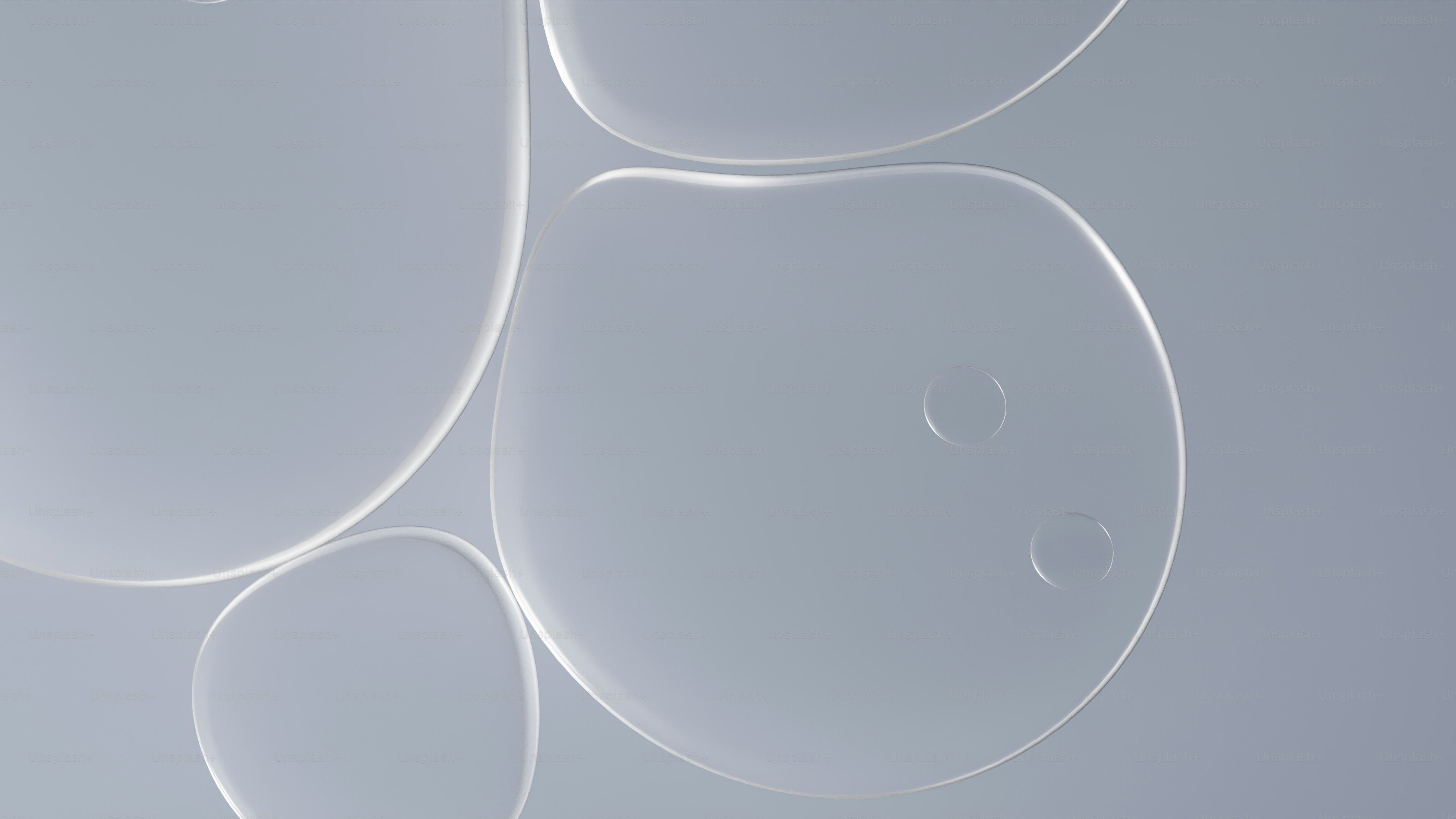 Fond abstrait avec des formes claires et arrondies