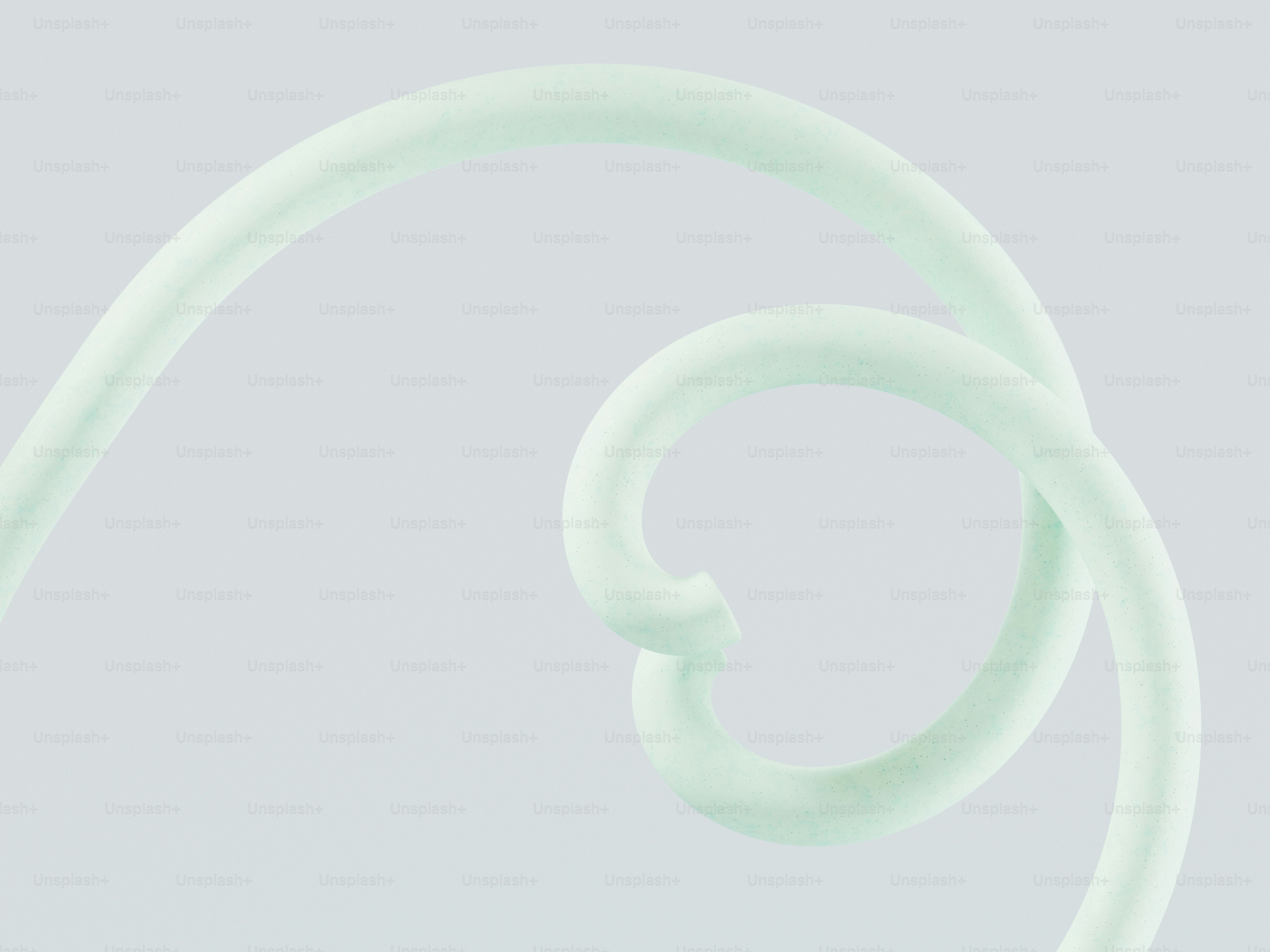 Un tourbillon vert clair sur fond blanc