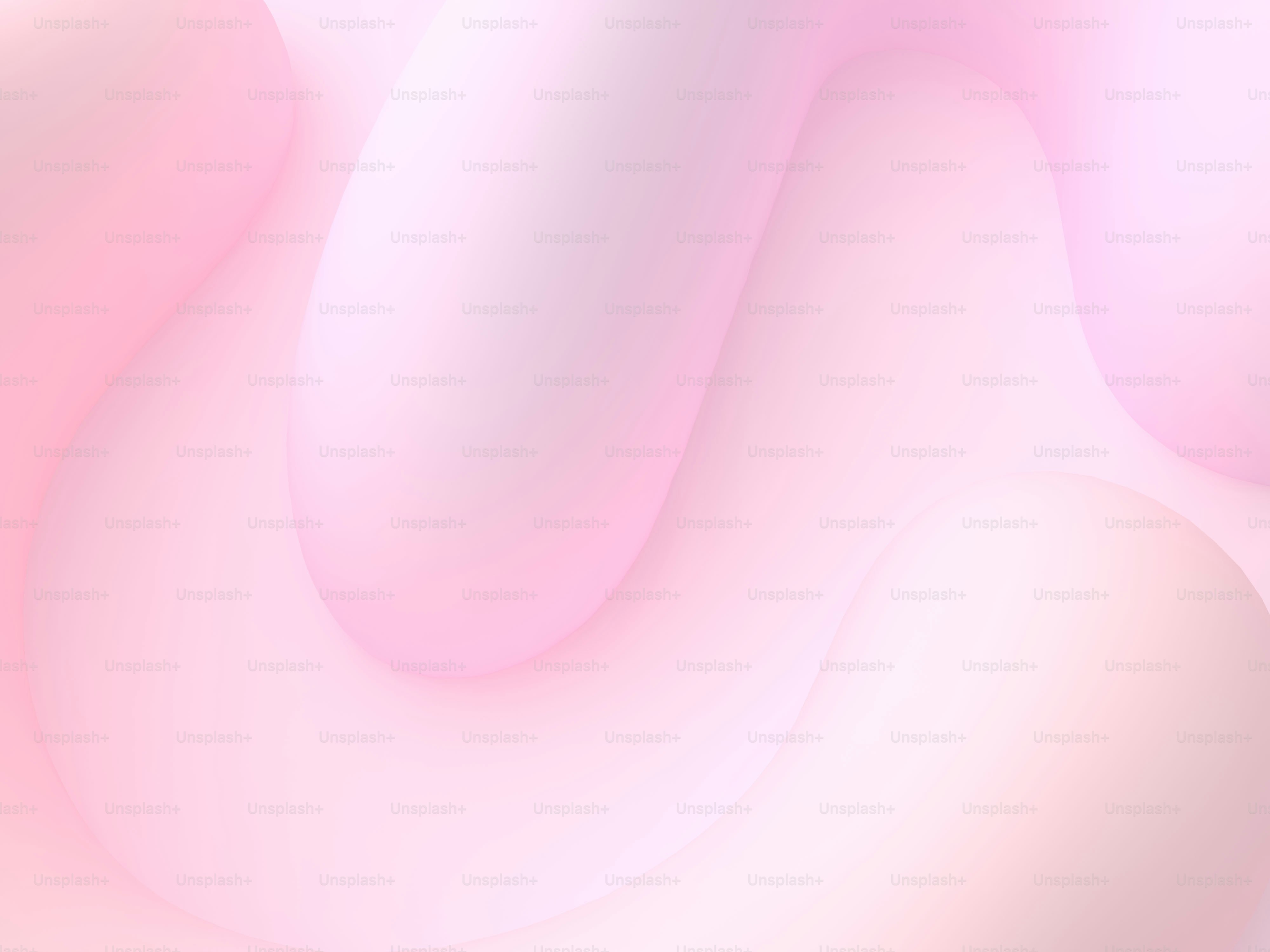 Formes abstraites rose et blanc doux avec des courbes lisses