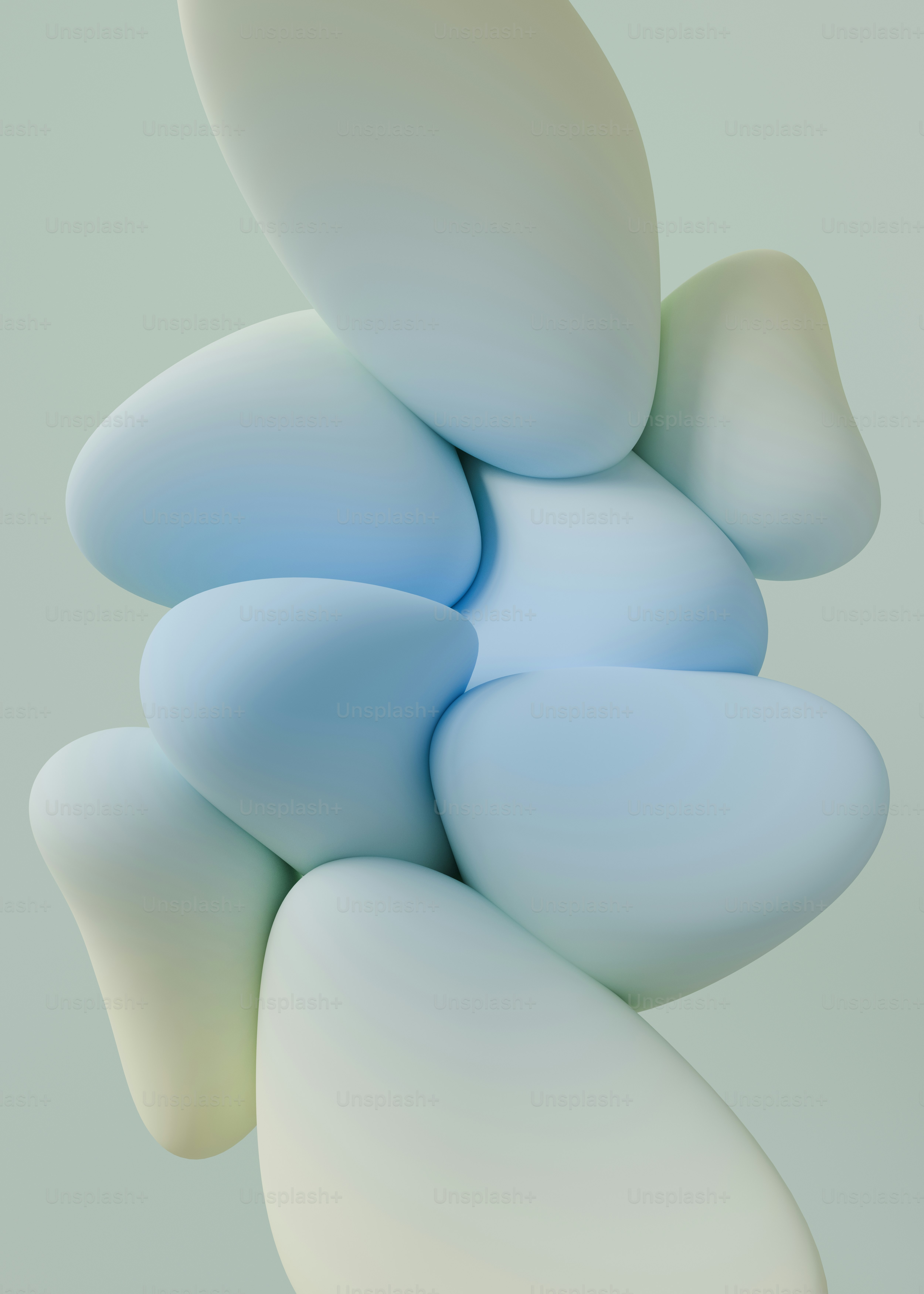 Abstract pastel shapes with soft gradients and light photo – Graphic ...