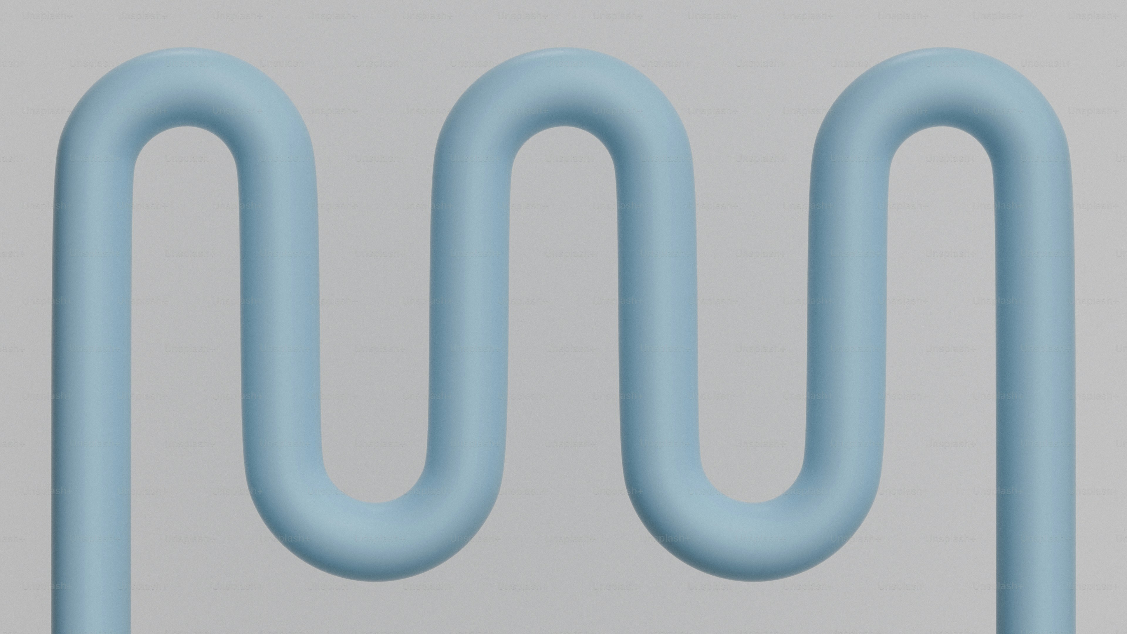 Une ligne ondulée bleu clair sur fond gris