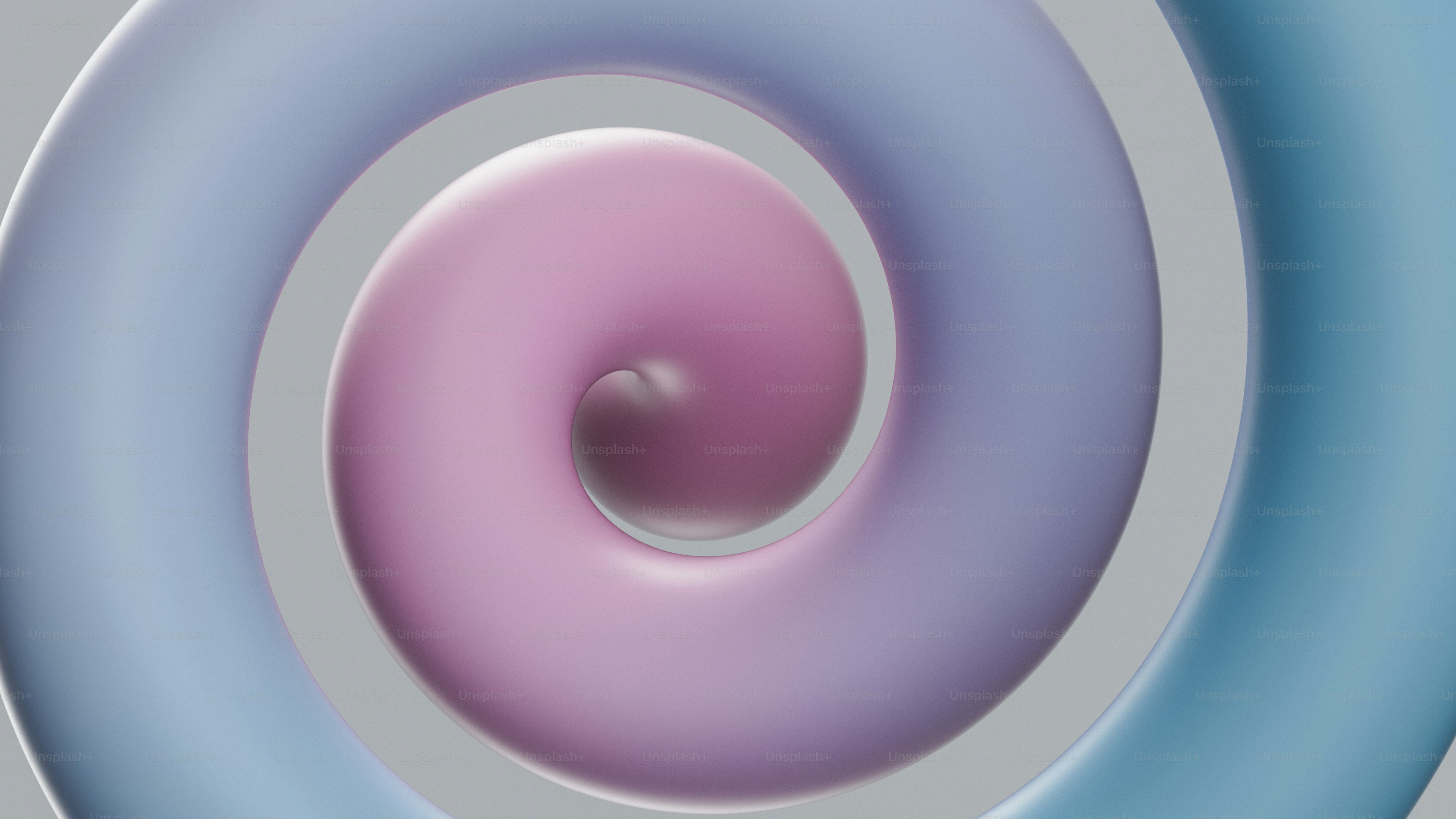 Spirale abstraite avec des couleurs pastel sur fond gris