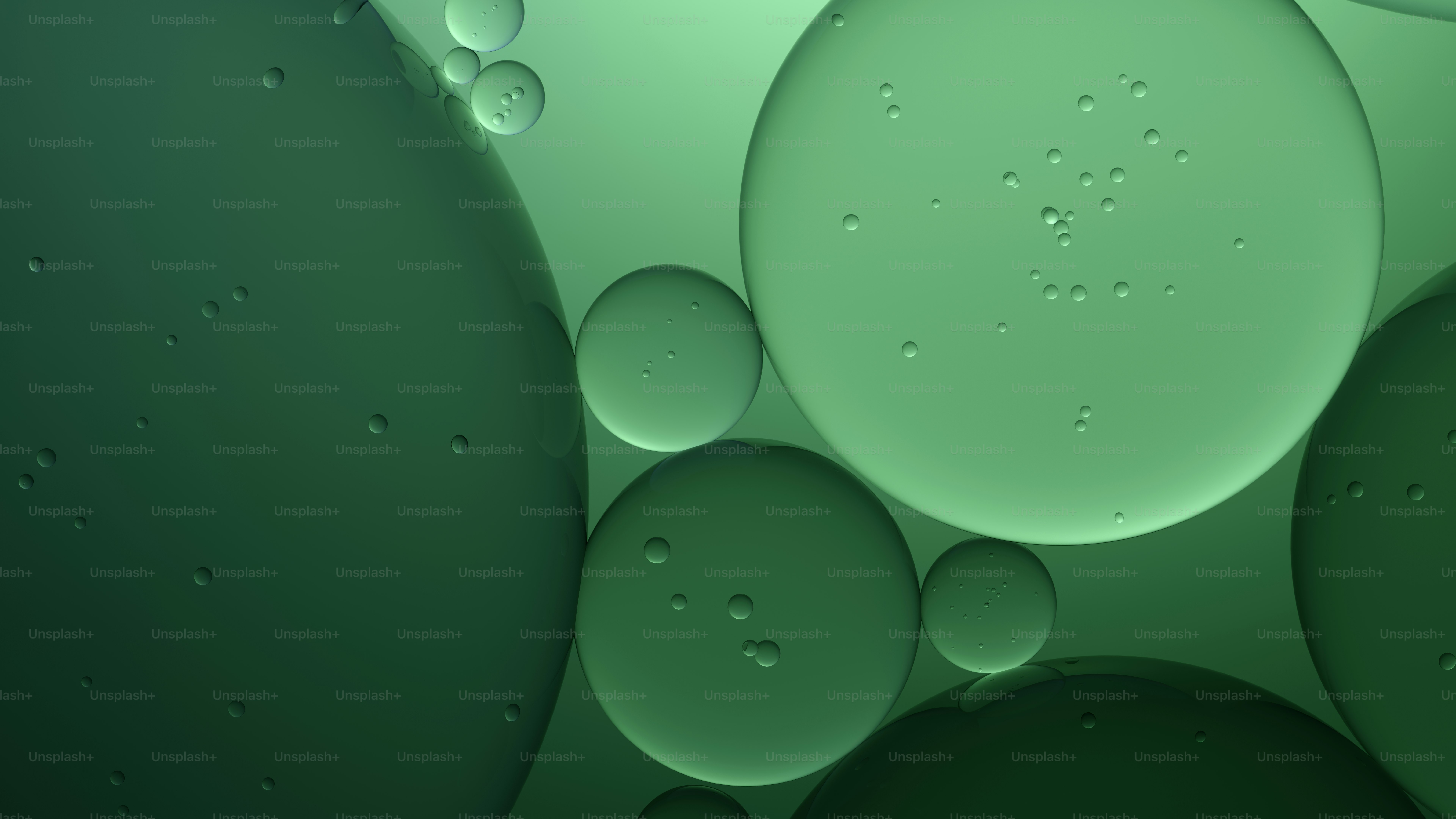 Green oil and water bubbles abstract background photo - Background ...