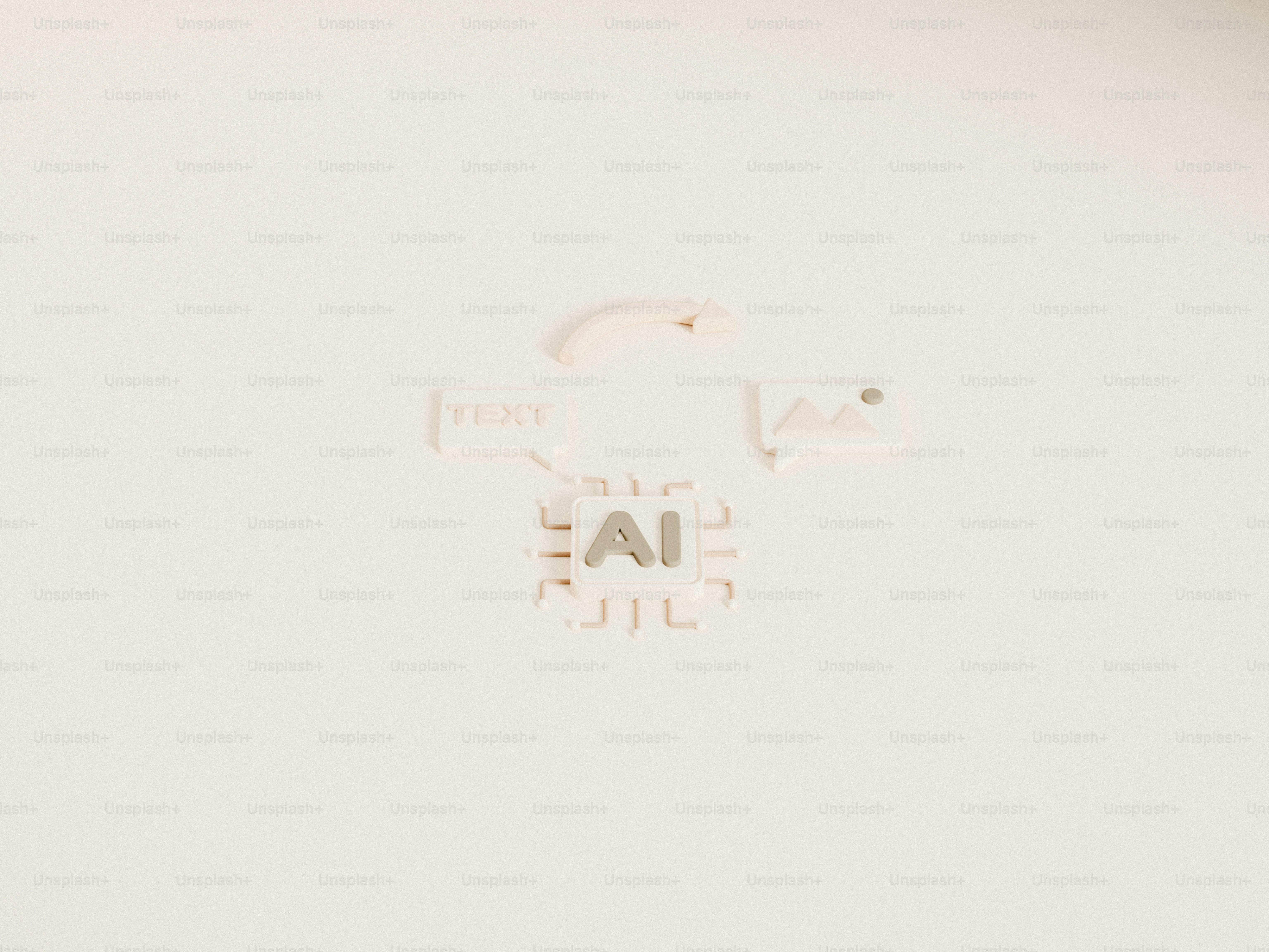 Une puce électronique avec les lettres ai.