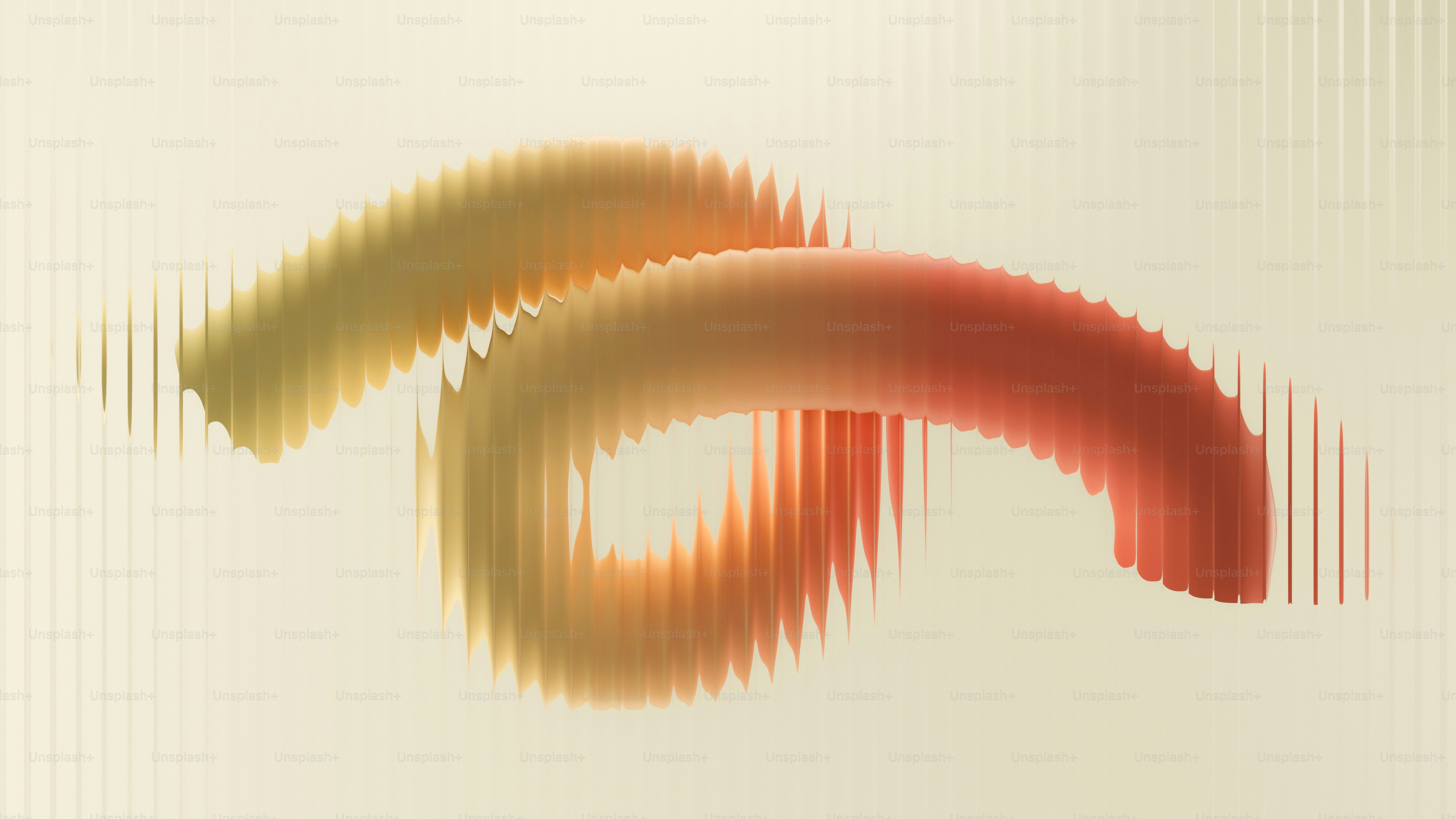 질감 있는 배경 위에 그라데이션 색상이 들어간 추상적인 소용돌이 리본들.