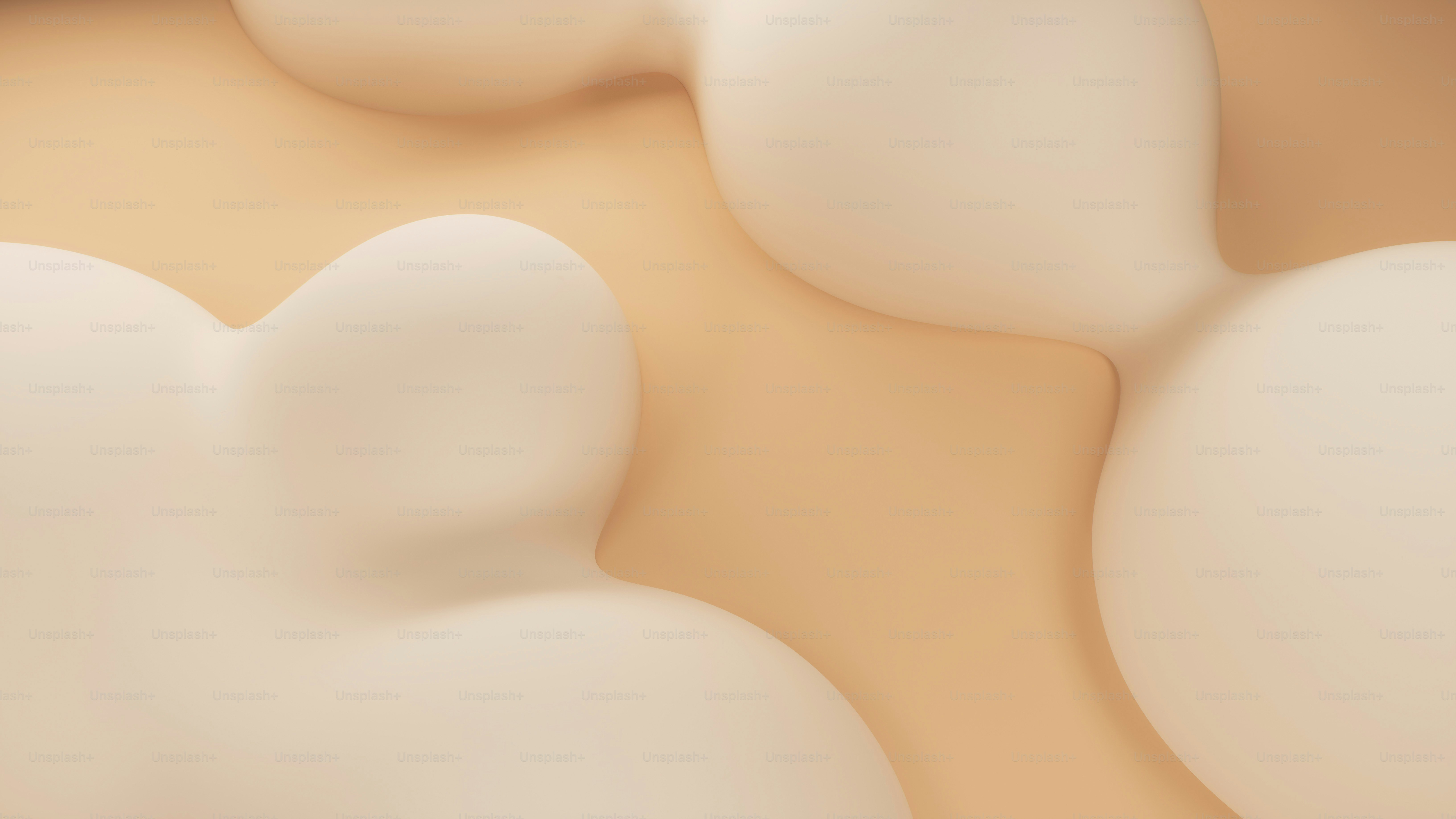 Abstract organic shapes on a beige background