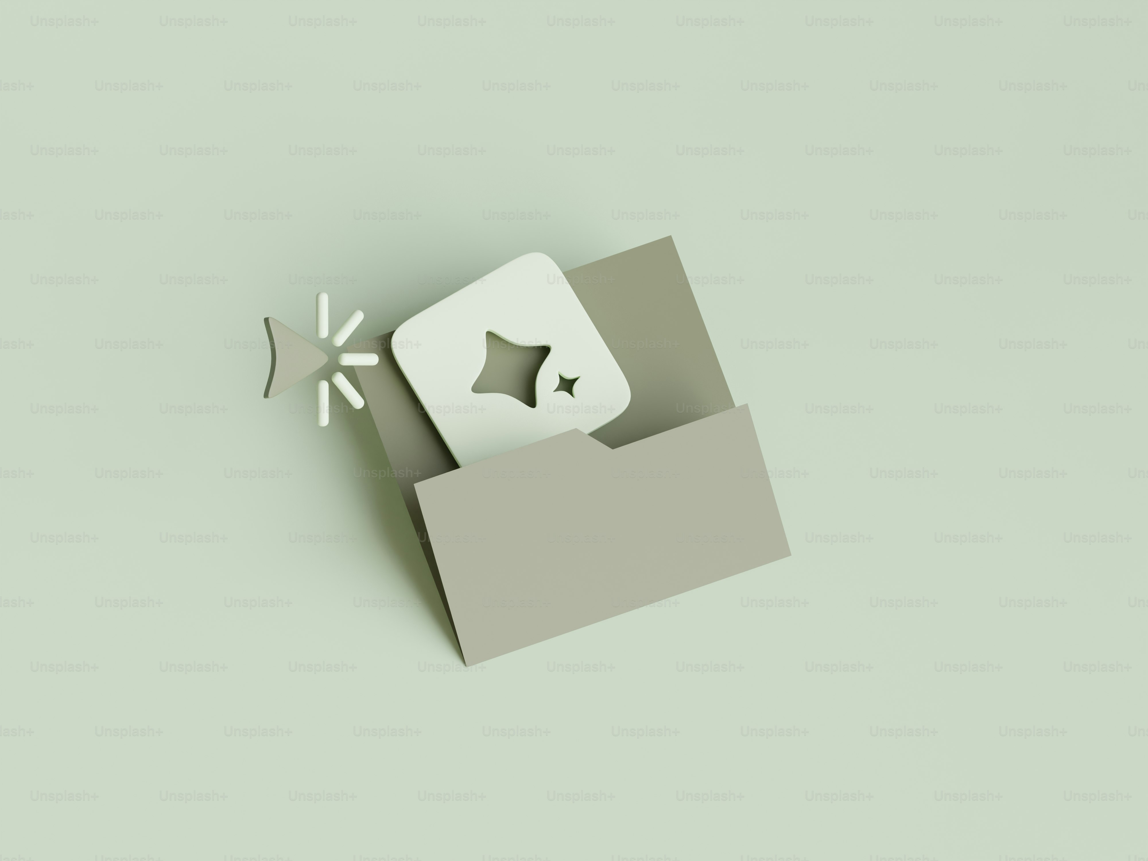 星のアイコンが現れるフォルダー