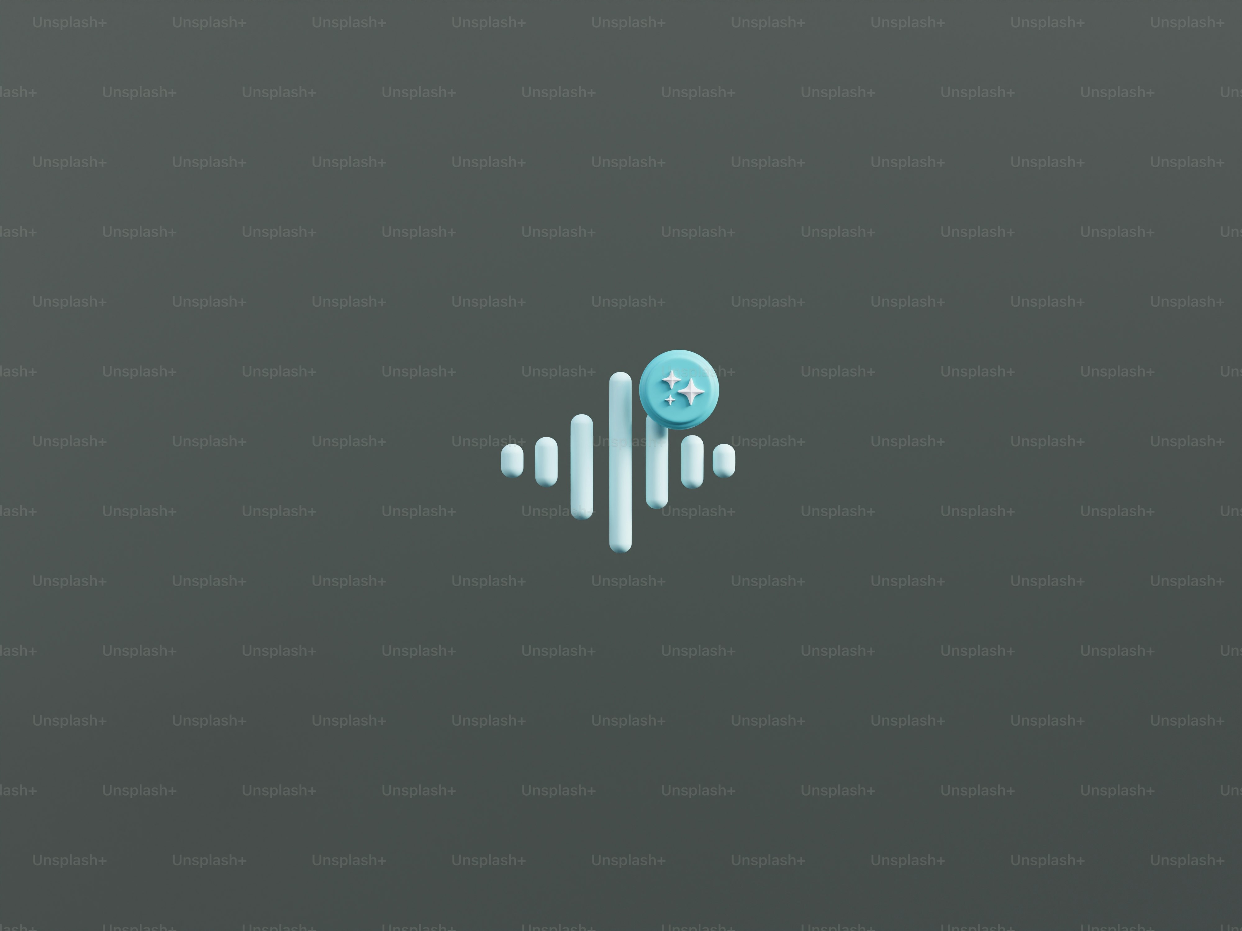 A light blue sound wave icon with a notification bubble.