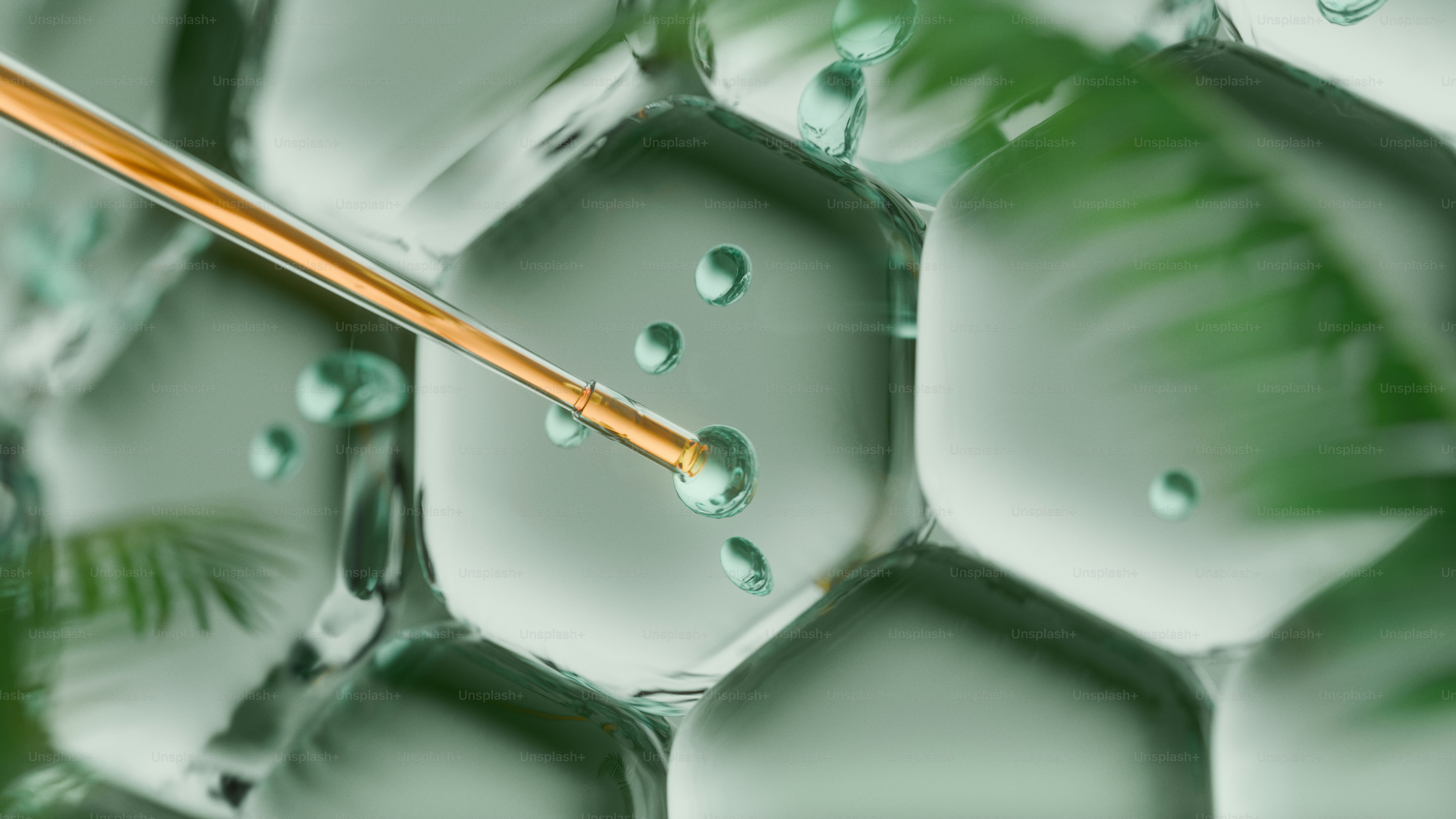 육각형 세포에 액체를 도우는 스포이퍼