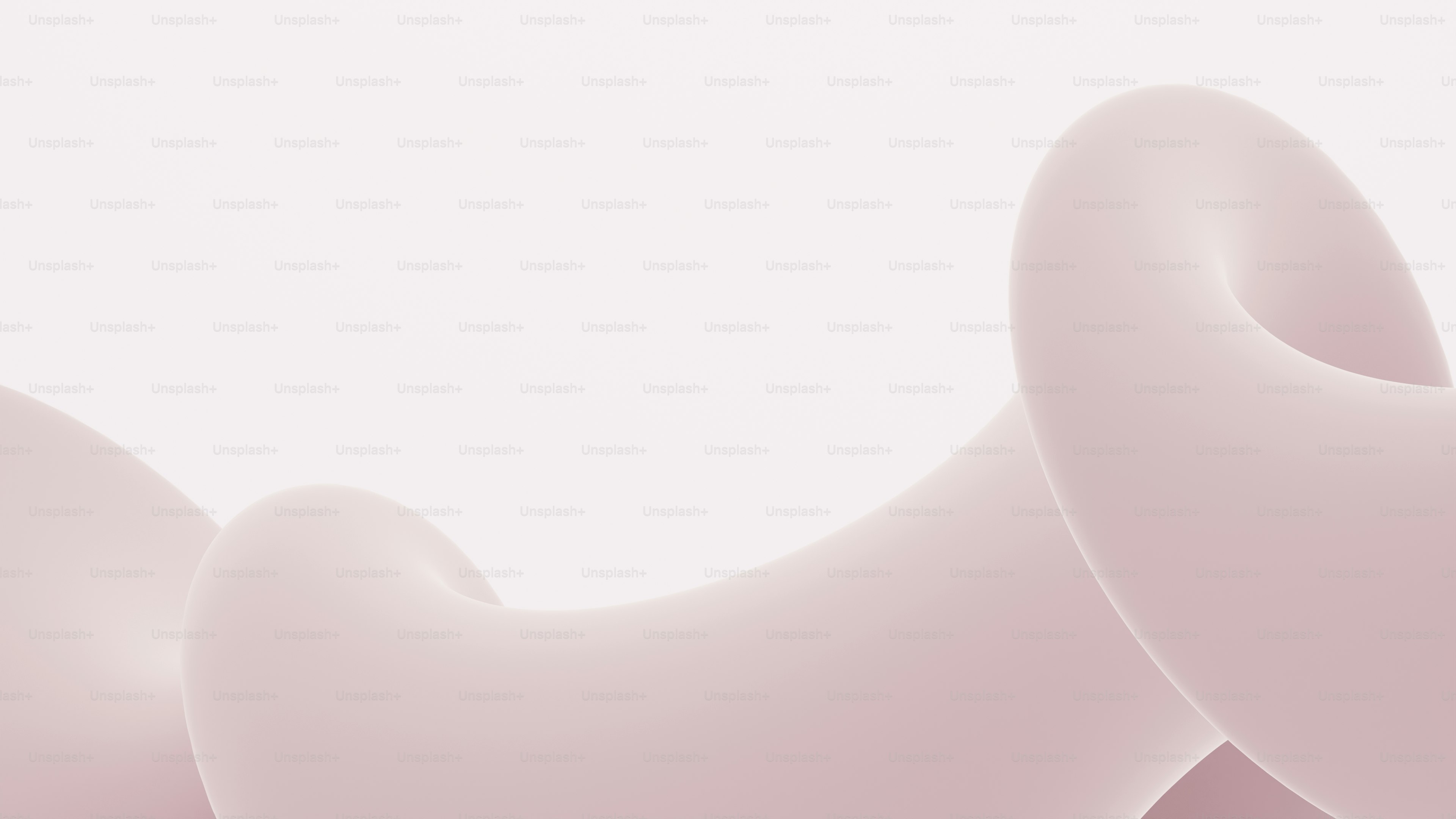 Formas abstratas suaves e fluidas em rosa contra fundo branco