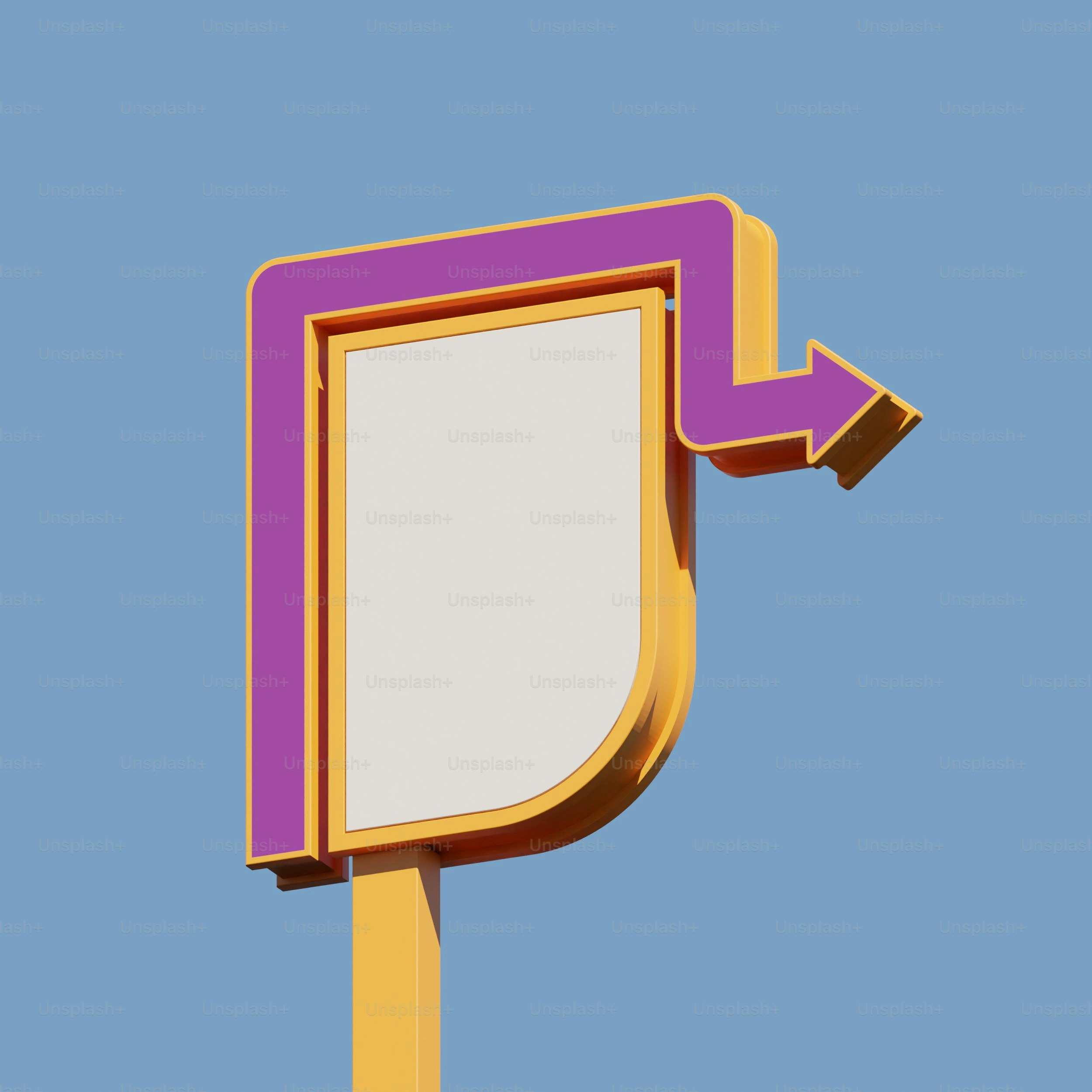 a-retro-roadside-sign-with-an-arrow-photo-3d-render-image-on-unsplash