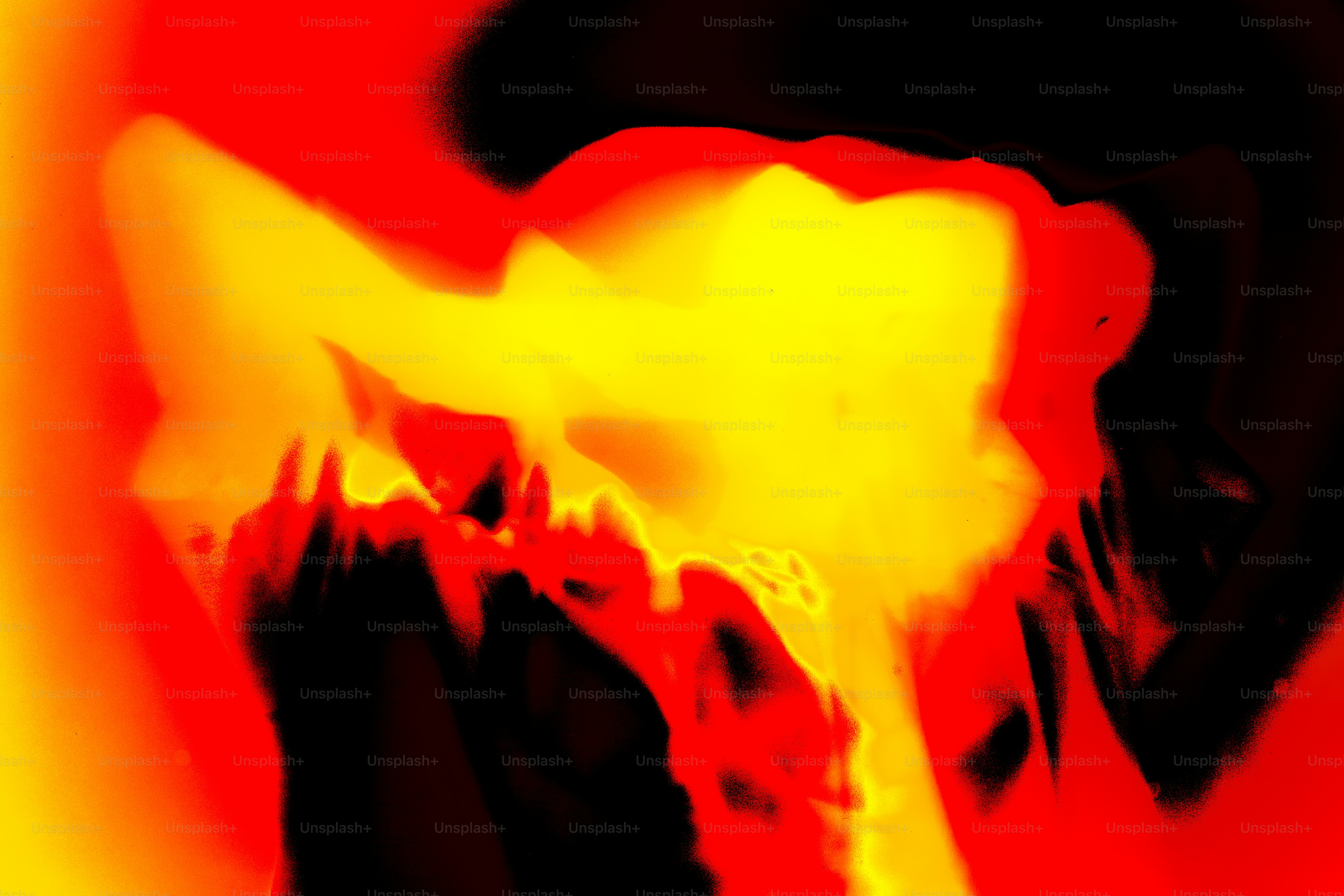 Abstract fiery explosion with red and yellow colors photo – Background ...