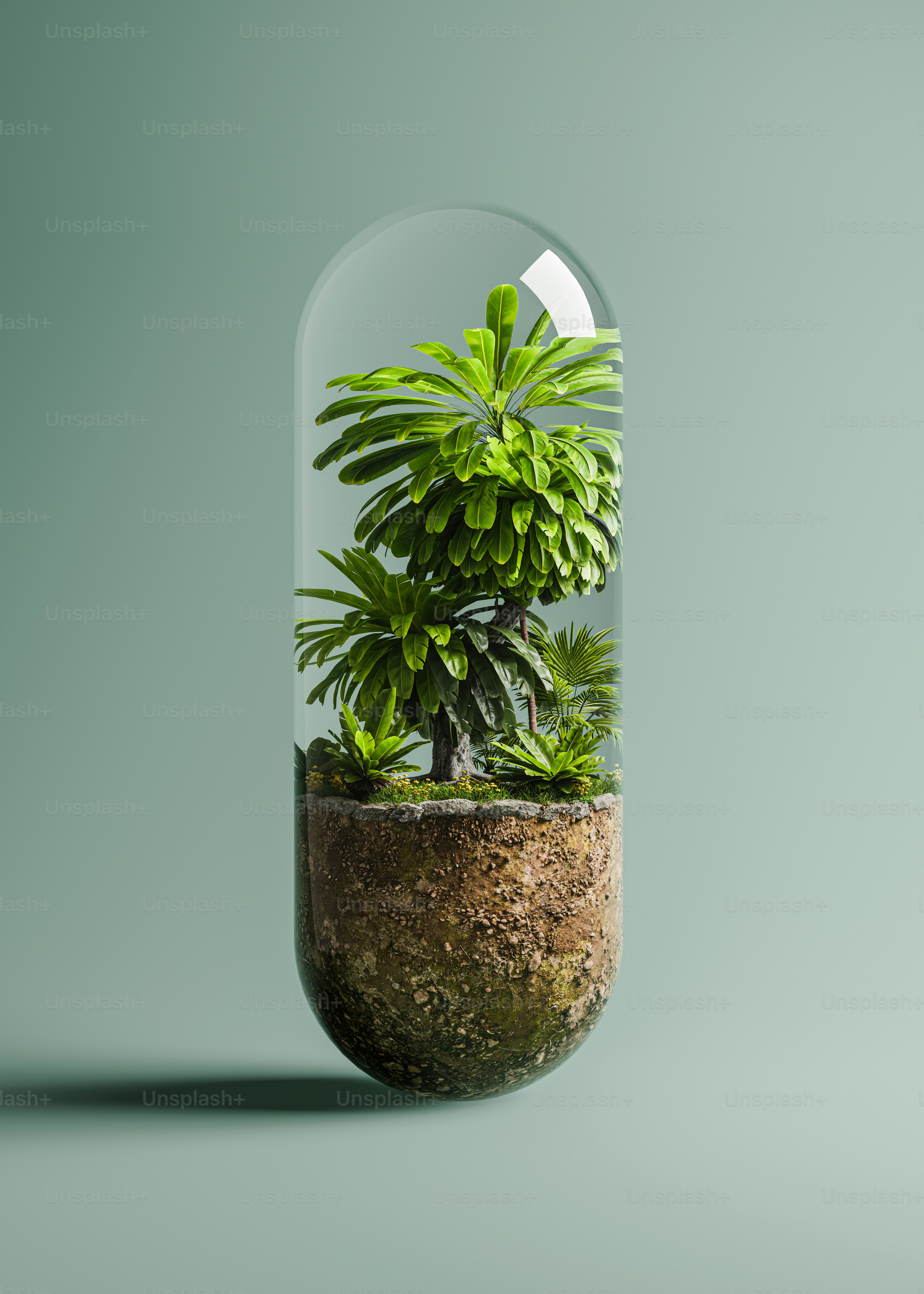 A tree and forest inside a capsule photo – Green Image on Unsplash