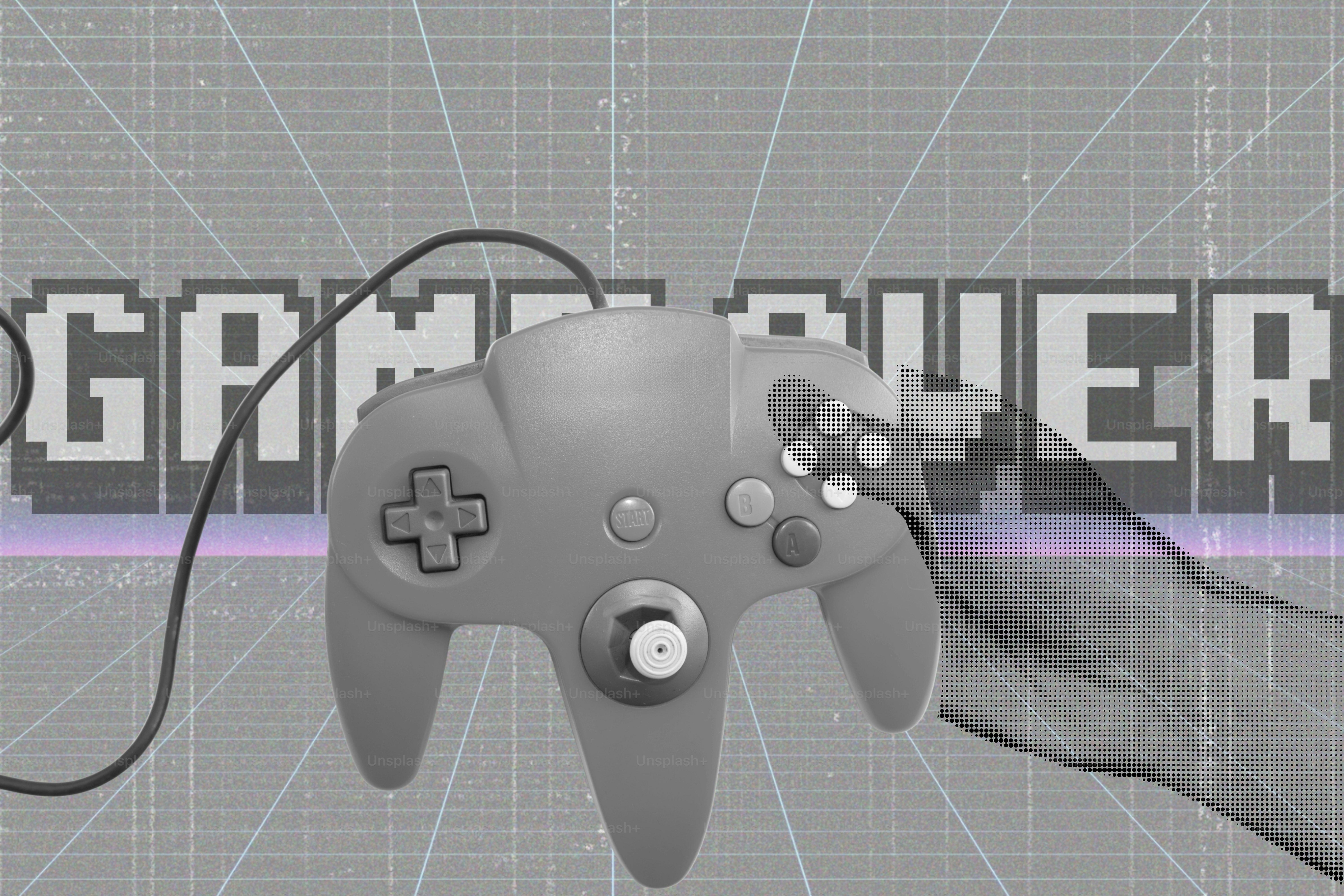 Retro video game controller with \