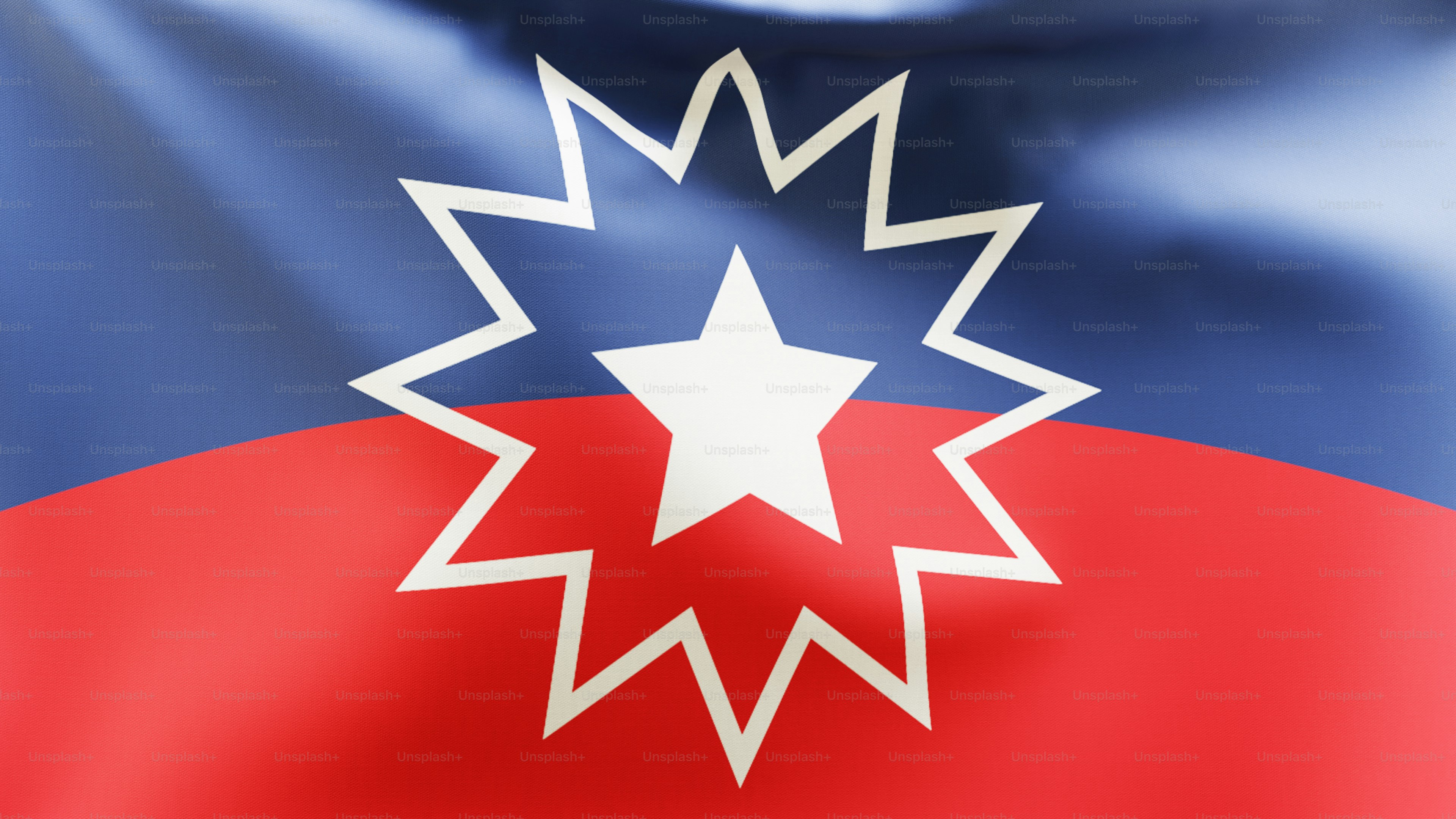 Drapeau du Juneteenth aux couleurs rouge, blanc et bleu.