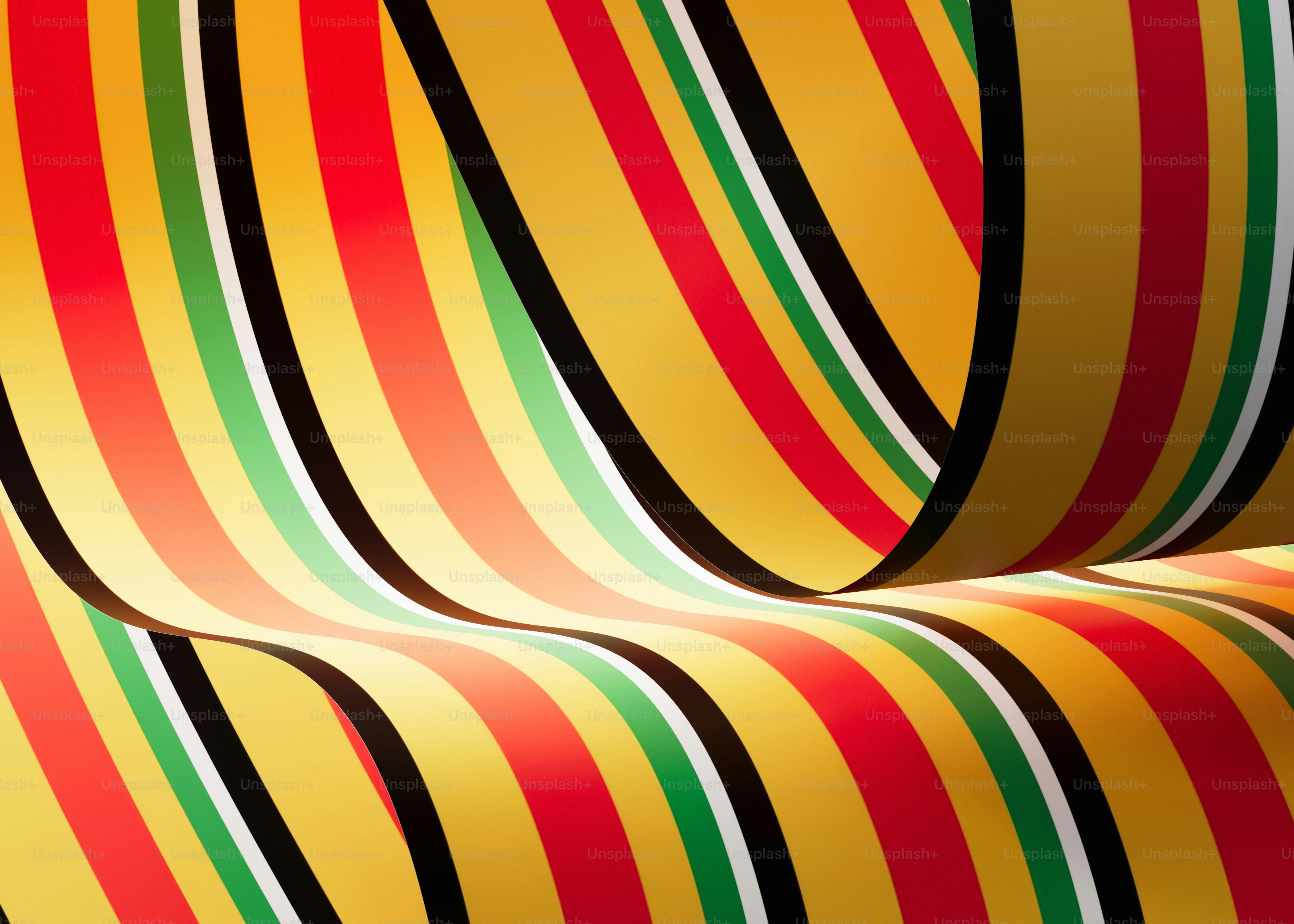 Colorful wavy stripes creating a dynamic abstract background