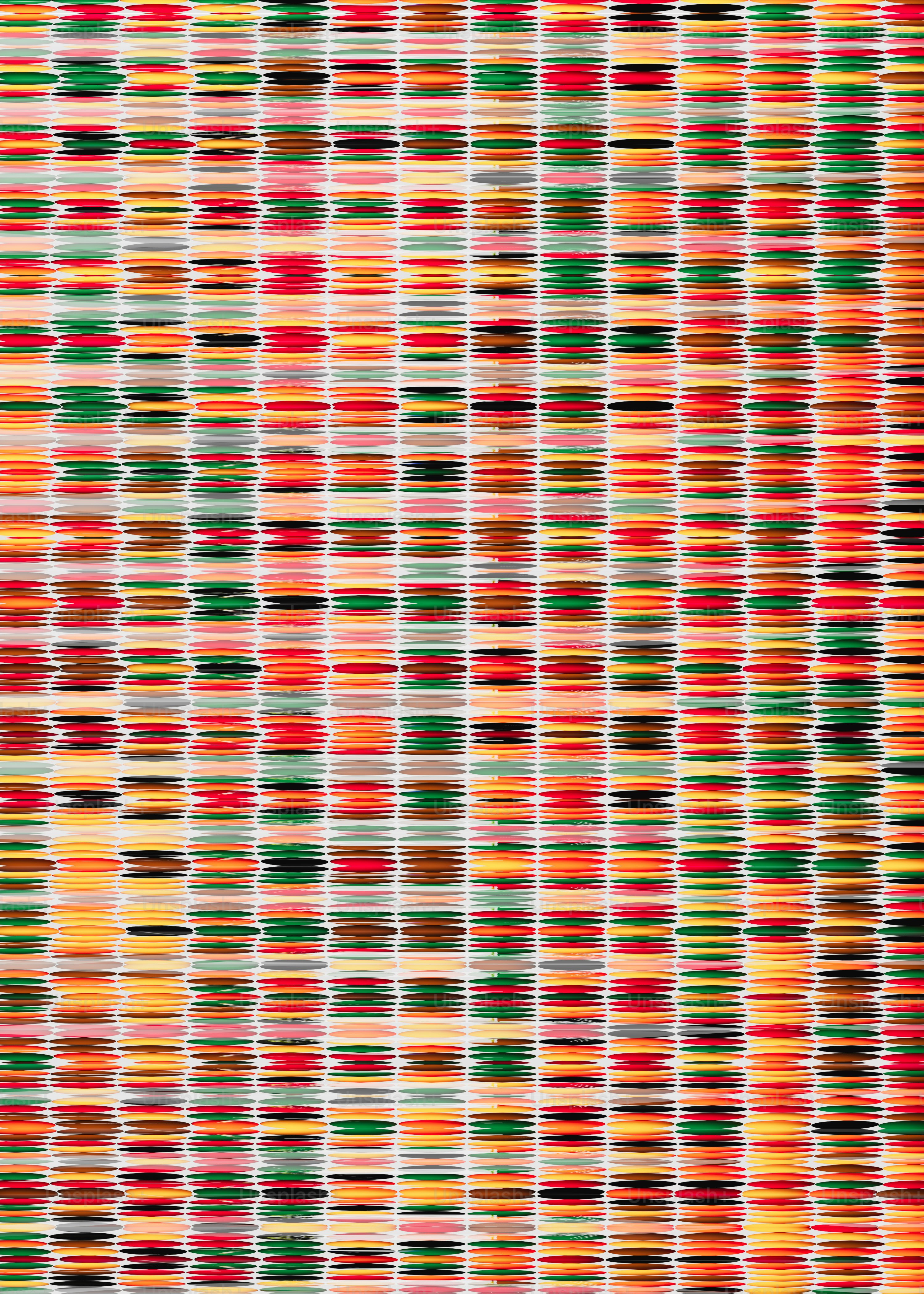 Abstract pattern of colorful horizontal lines.