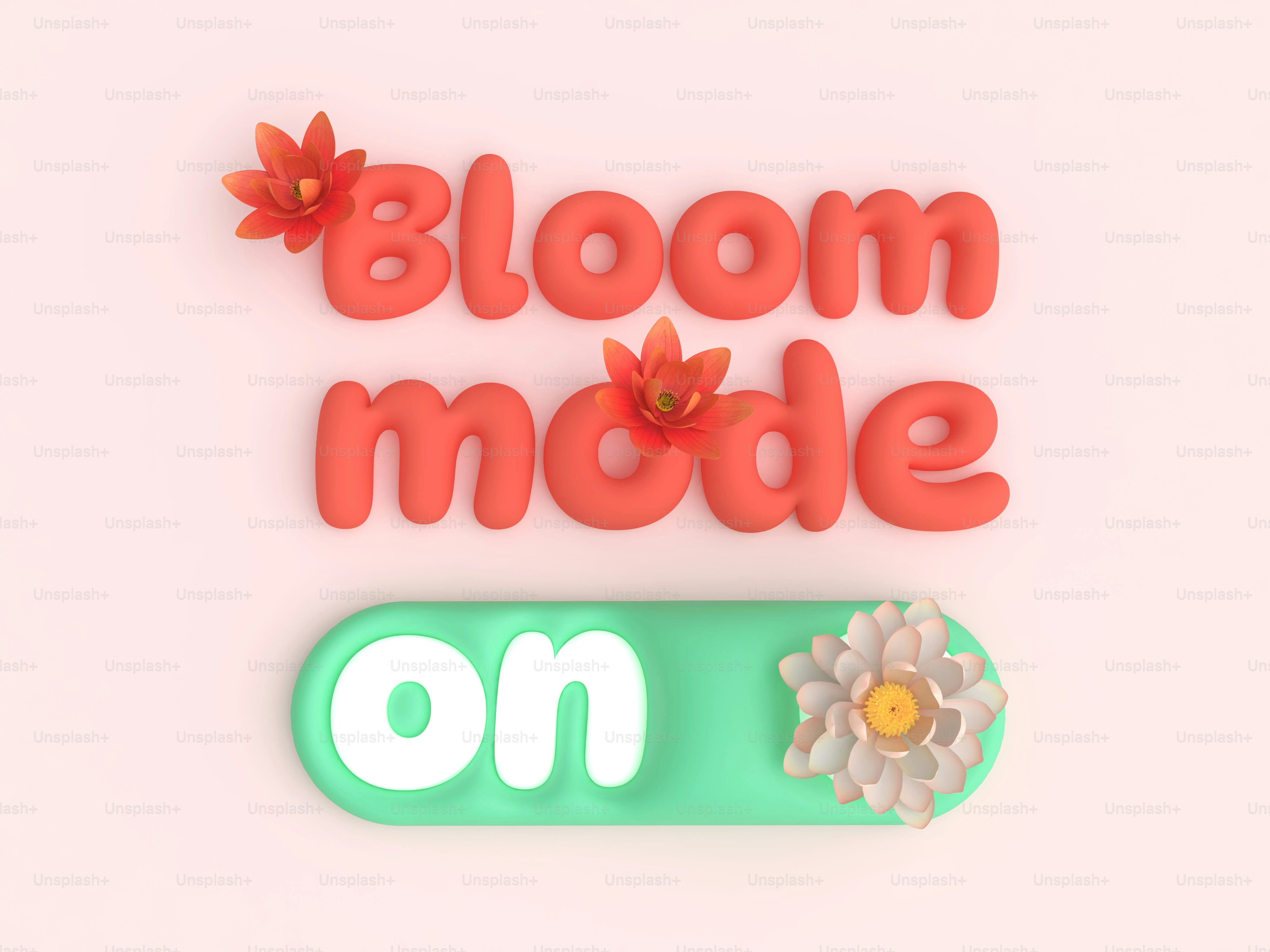 꽃무늬 포인트와 함께 블룸 모드를 켜세요.