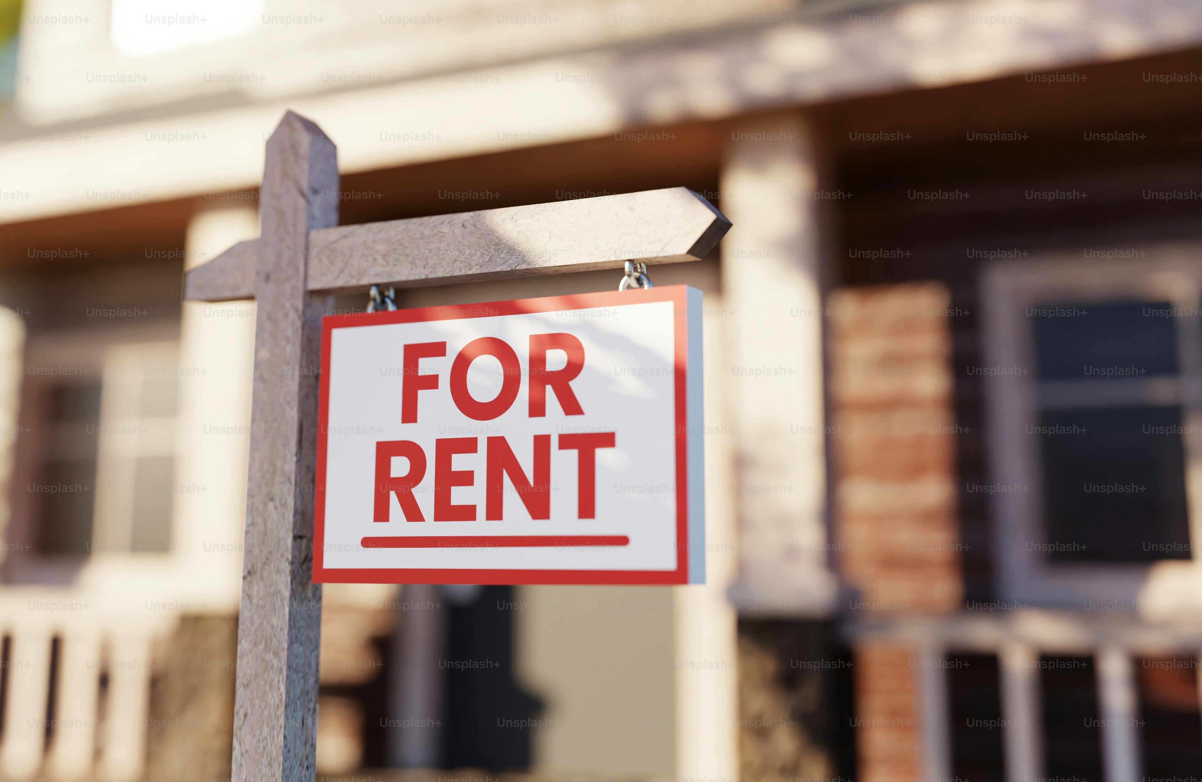 집 앞에 임대 간판