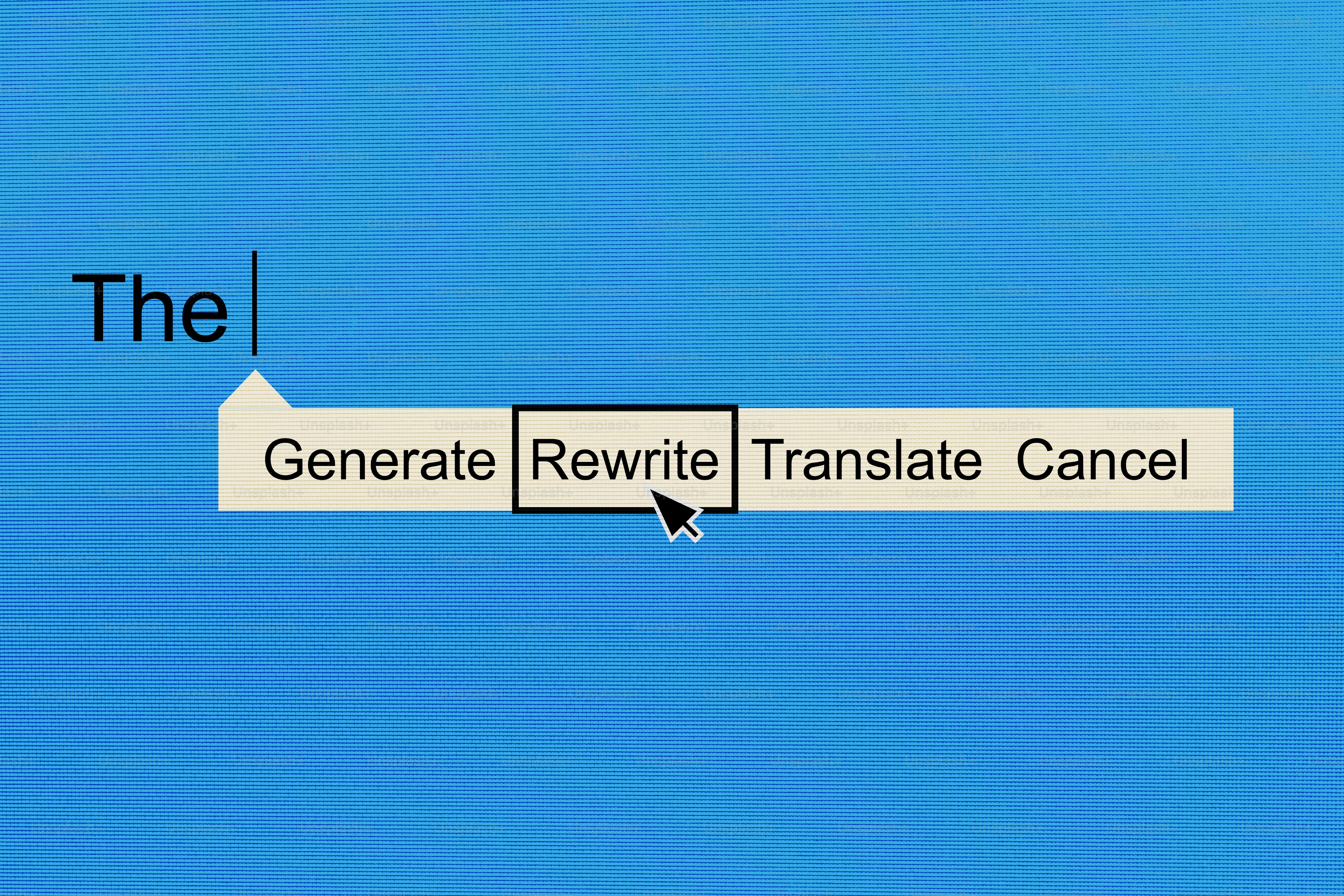 User interface with text and buttons