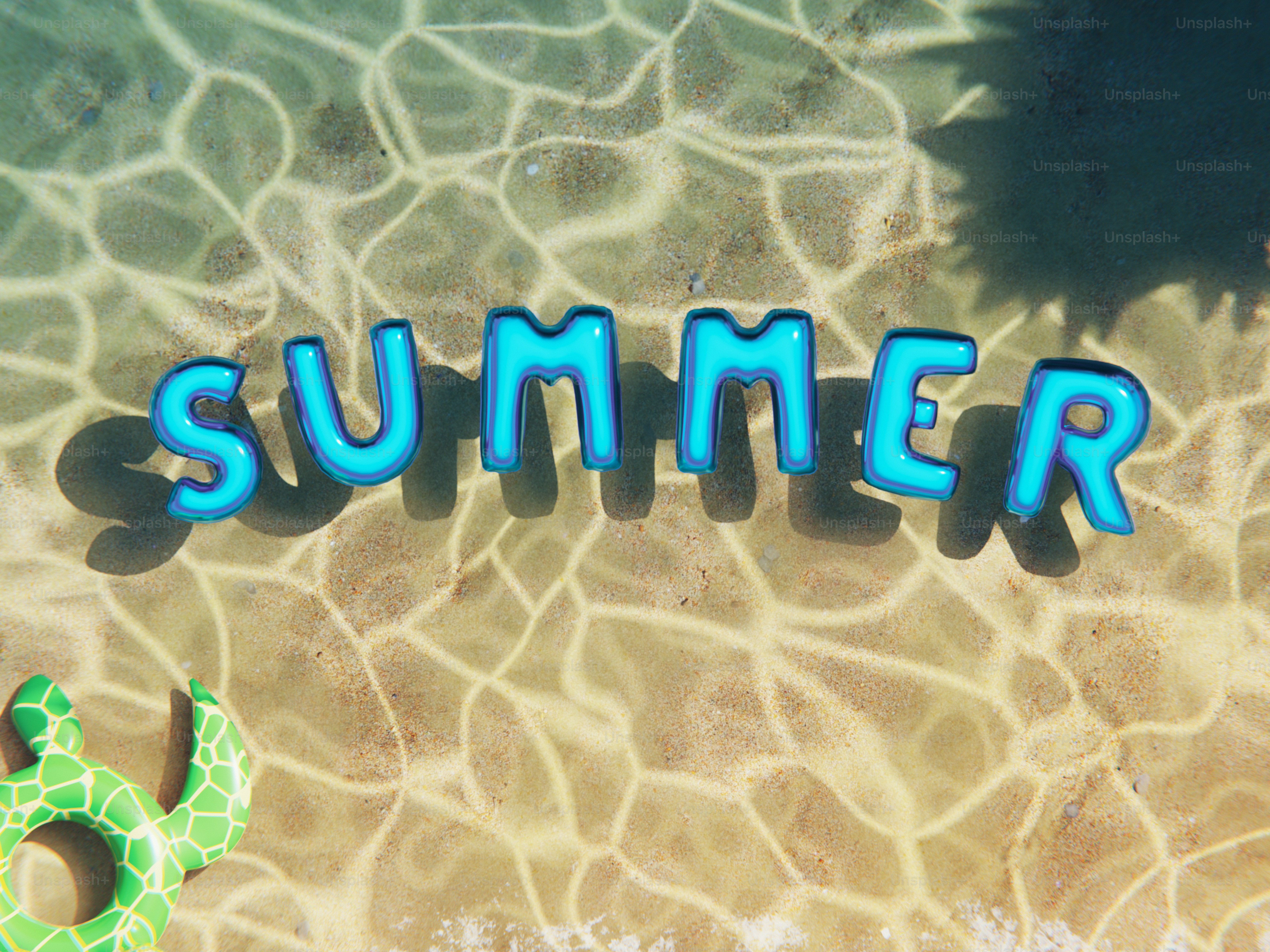 「夏」という言葉は澄んだ水面に浮かぶ。