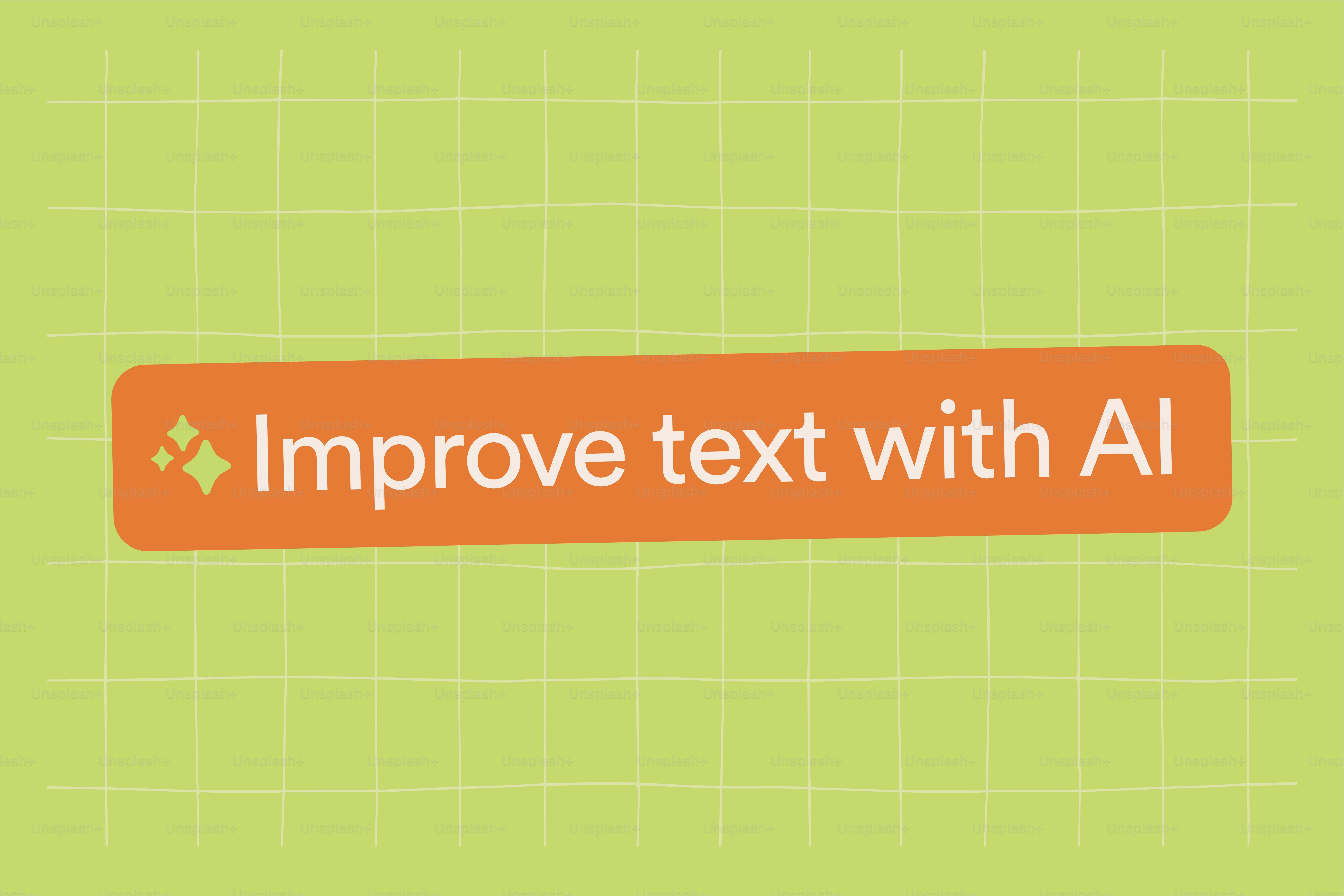 Improve text with ai button on grid background photo – Technology Image ...