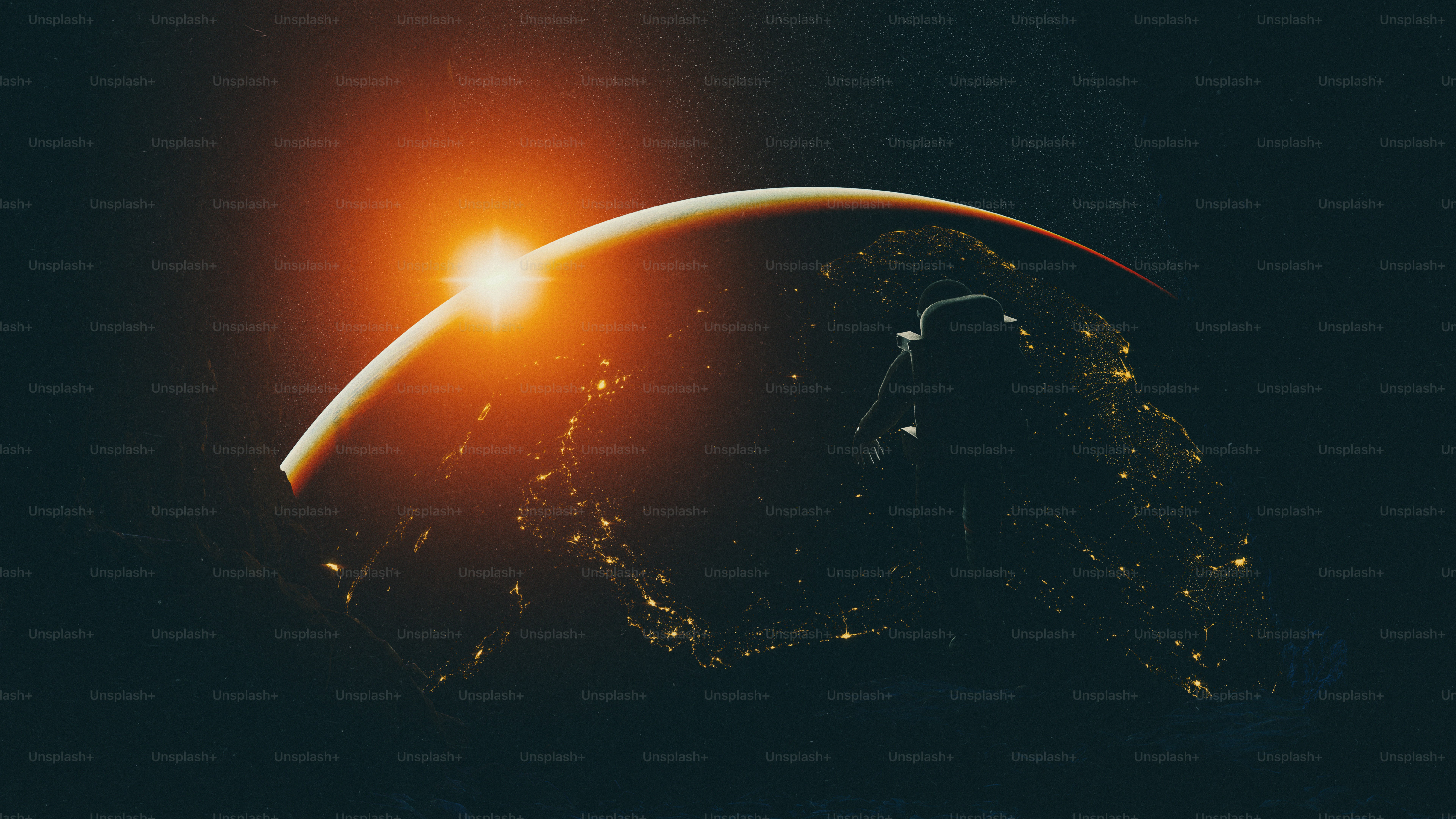 Sunrise over the earth from space photo – Space Image on Unsplash