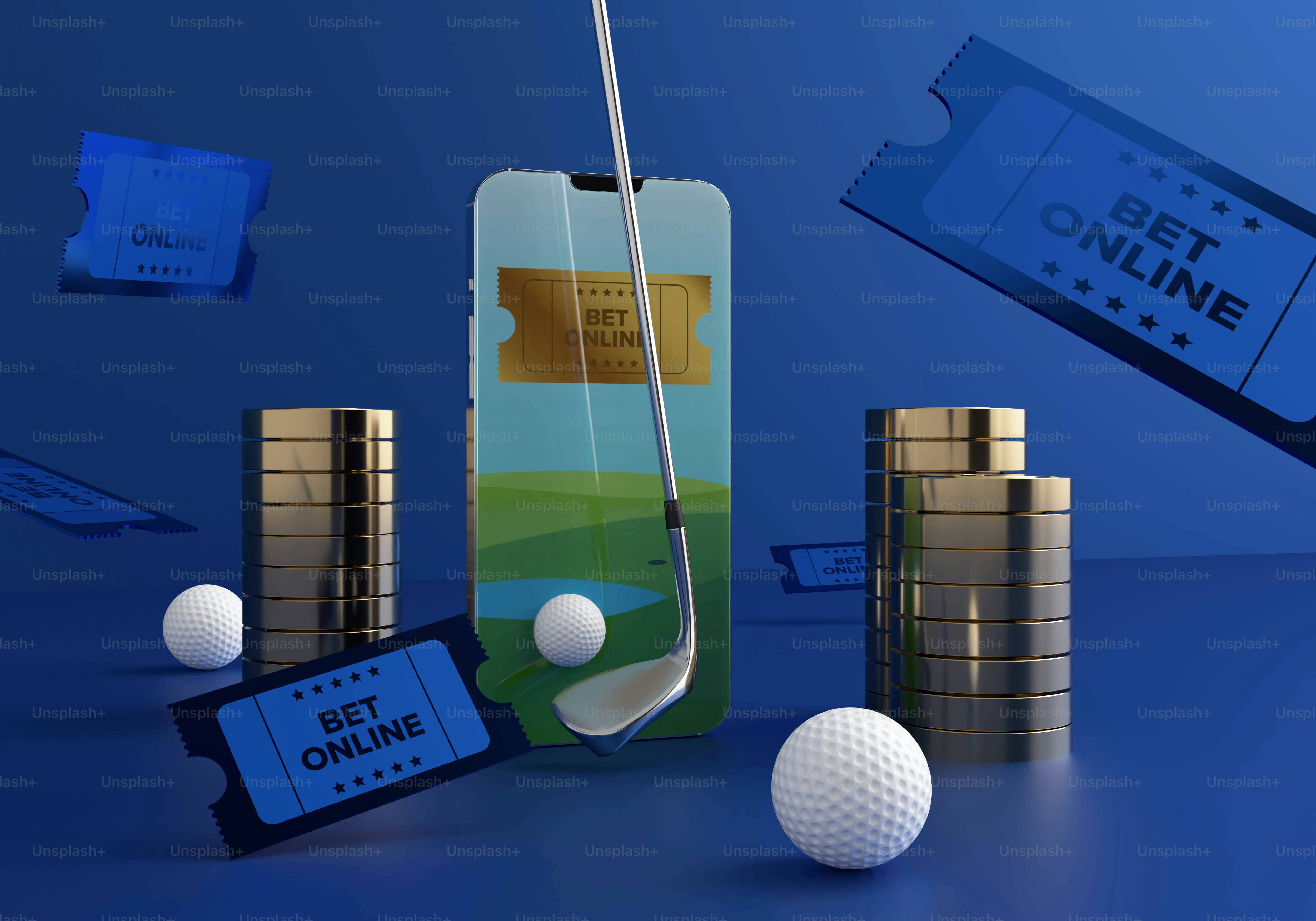 Aplikasi taruhan golf dengan koin dan tiket