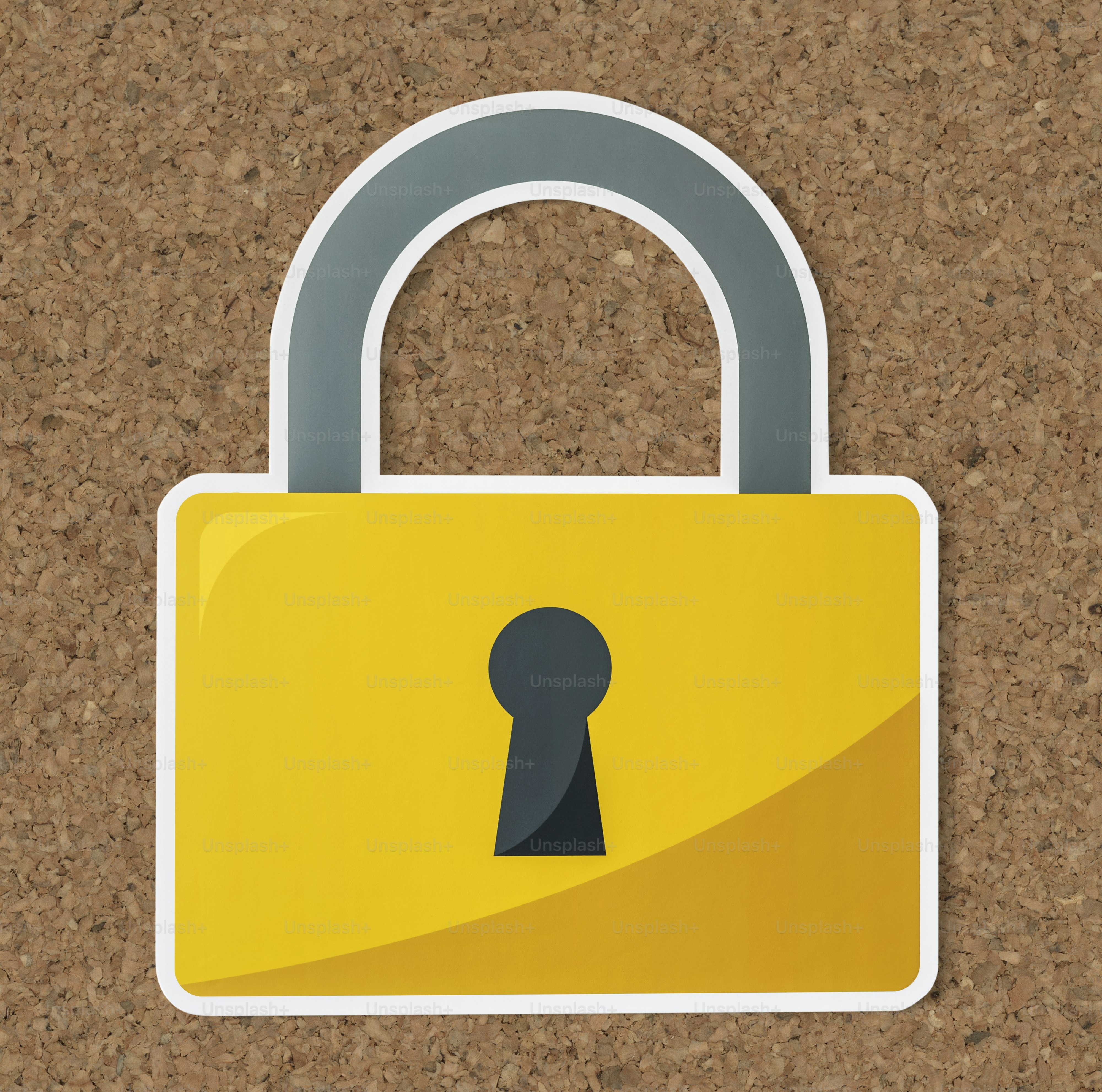 Privacy safety lock icon symbol