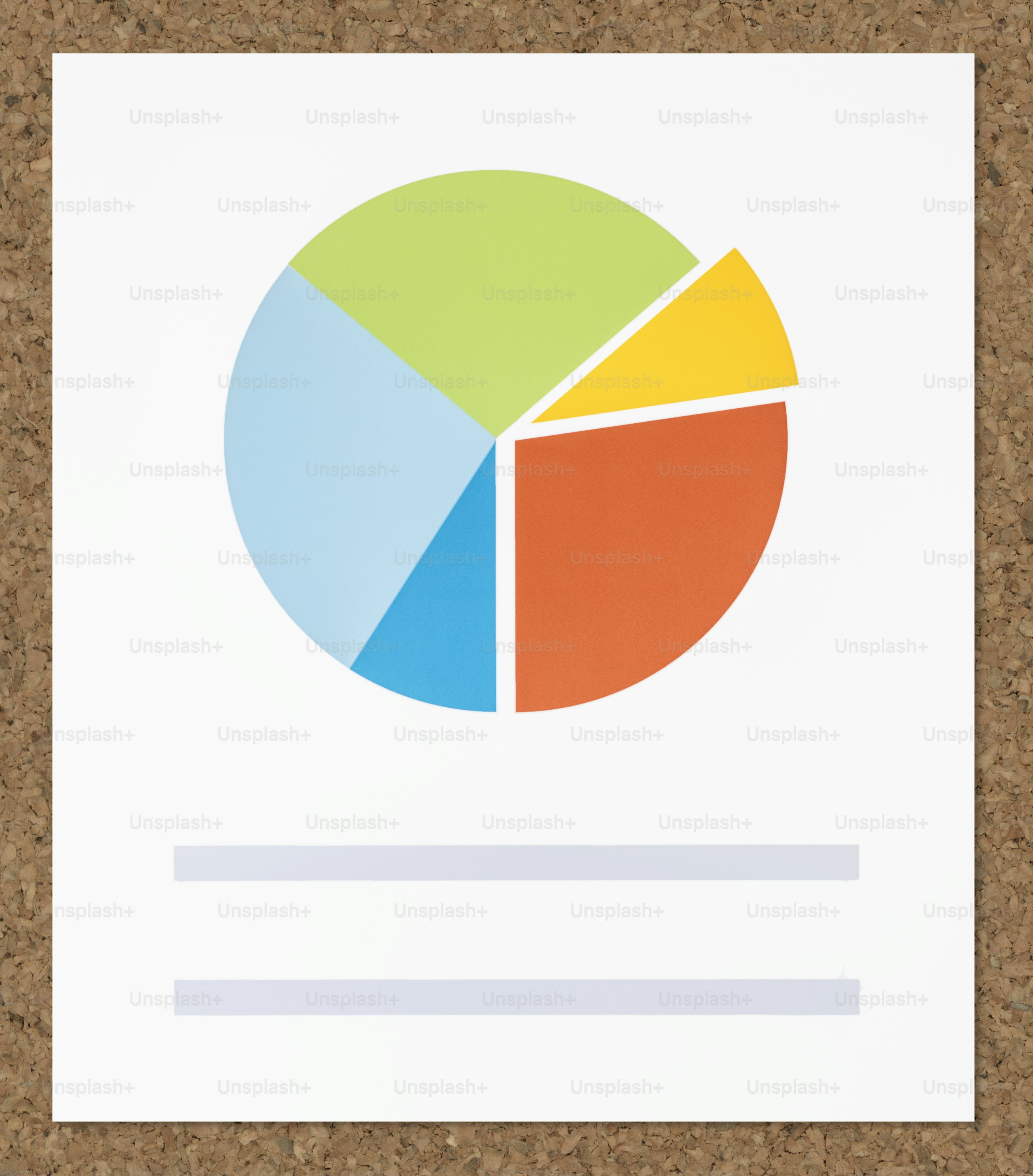 Business data pie chart icon