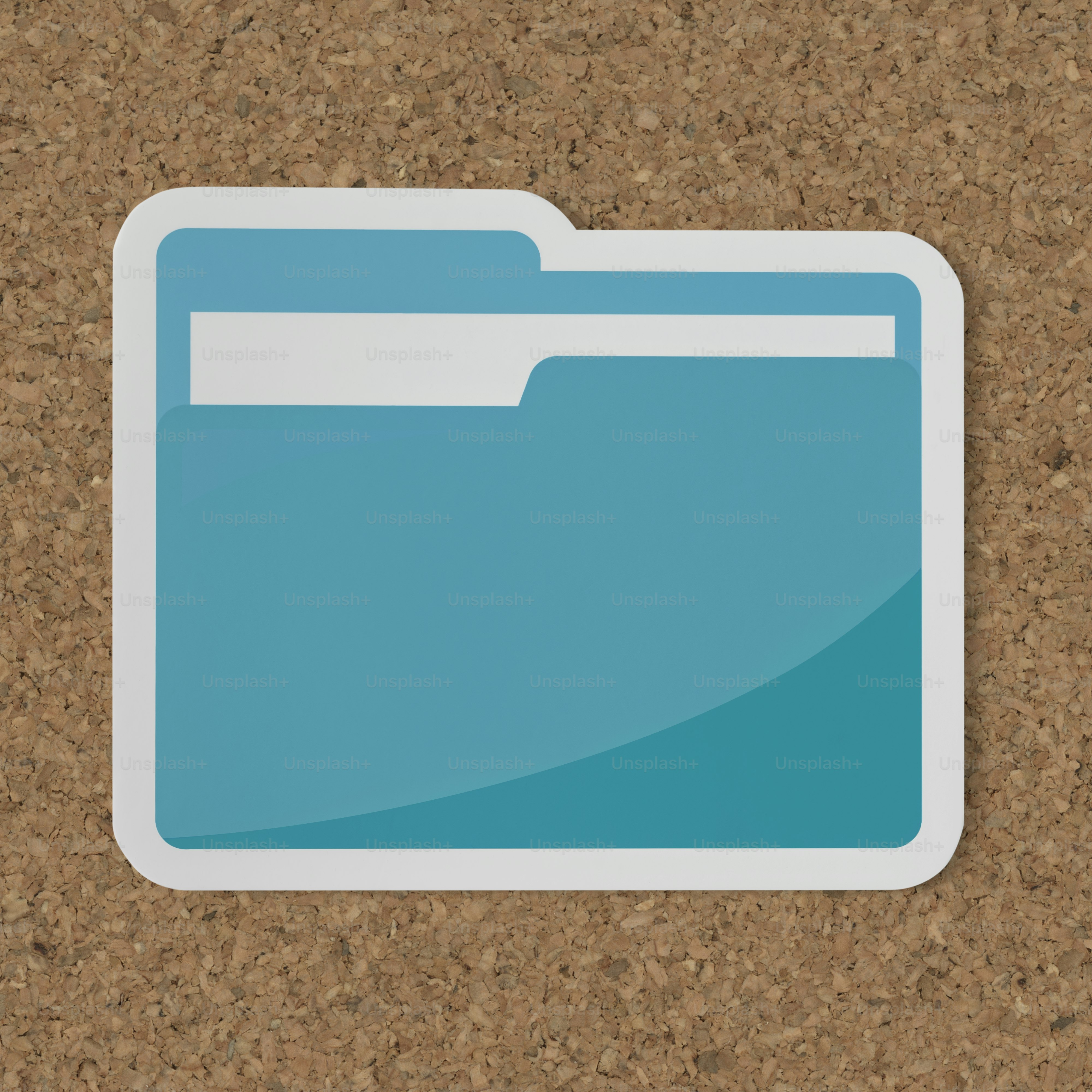 Symbol eines blauen Ordners
