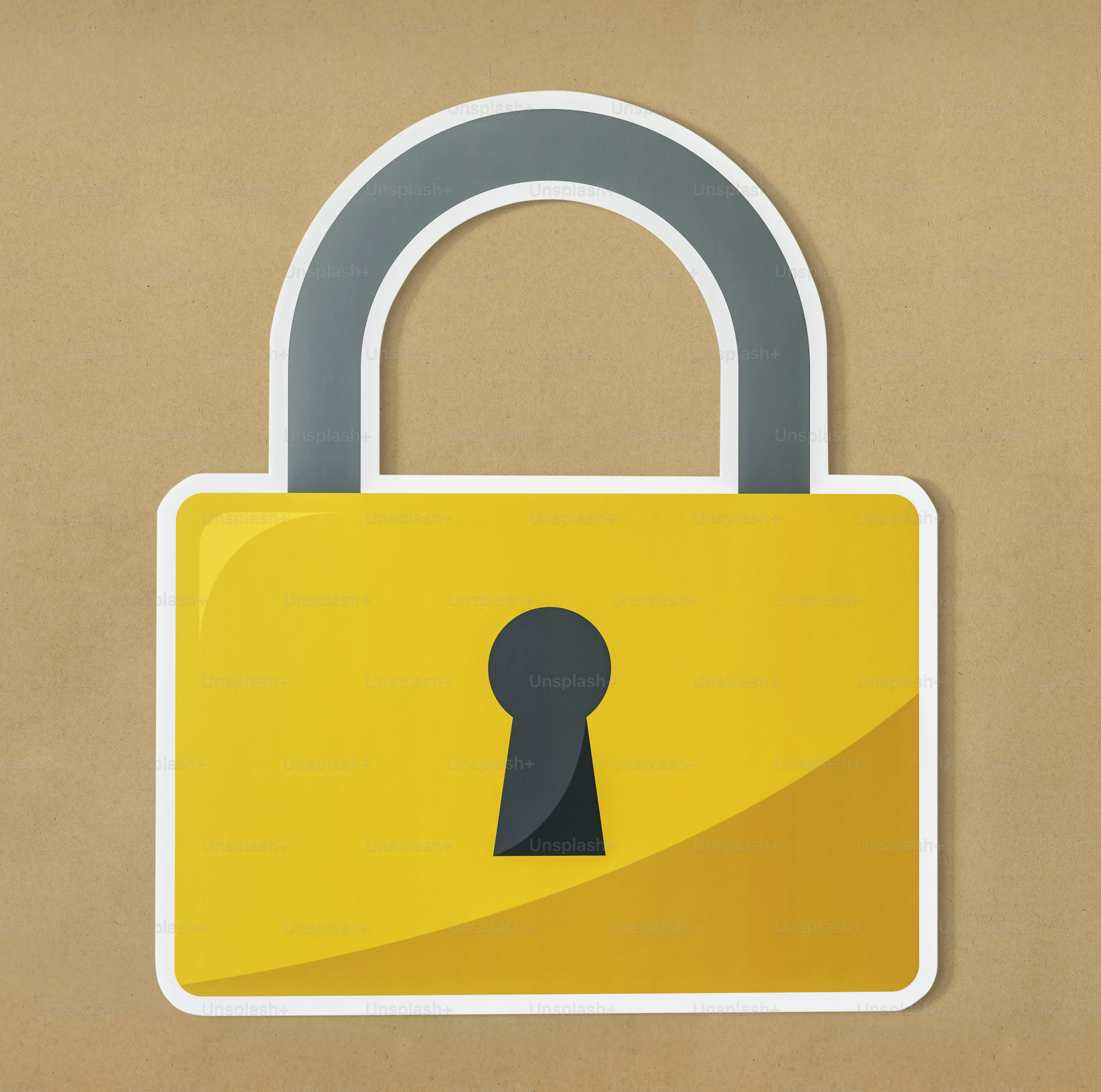 Privacy safety lock icon symbol